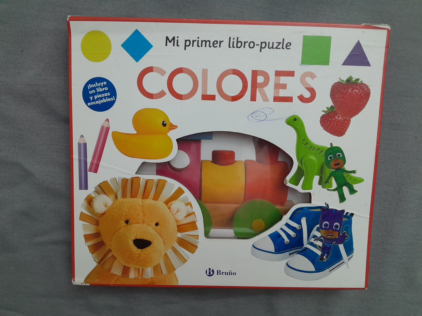Cartea-Puzzle "Mi primer libro-puzle COLORES" (Spaniolă) - Jucărie și manual educativ