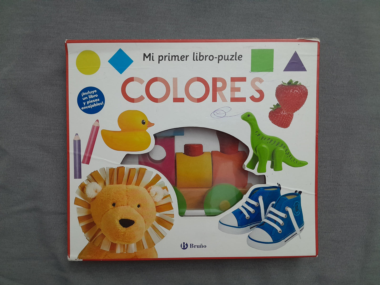Cartea-Puzzle "Mi primer libro-puzle COLORES" (Spaniolă) - Jucărie și manual educativ