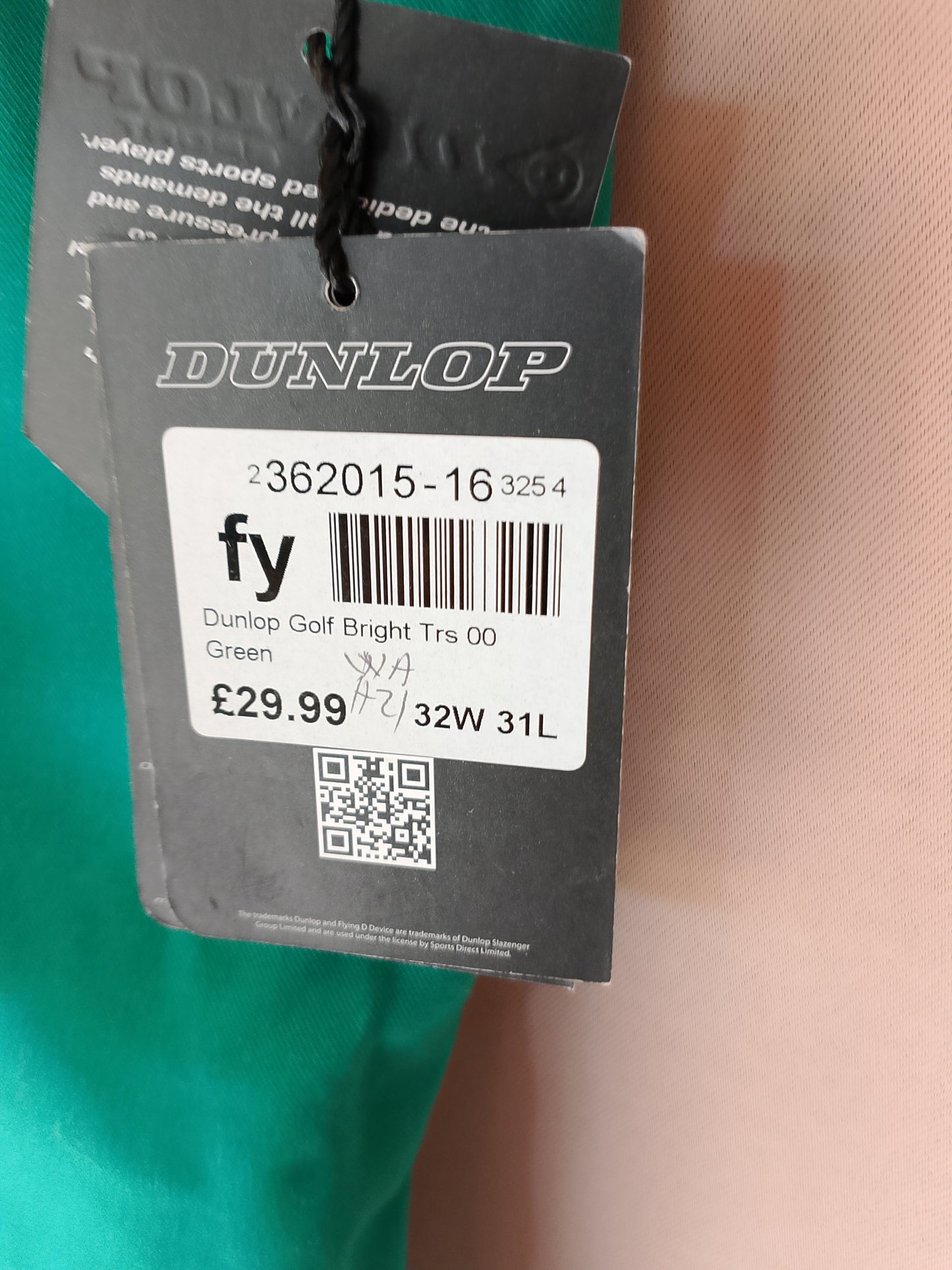 Pantaloni Dunlop Sport, Golf - Culoare Verde Vibrantă, Mărimea 42!