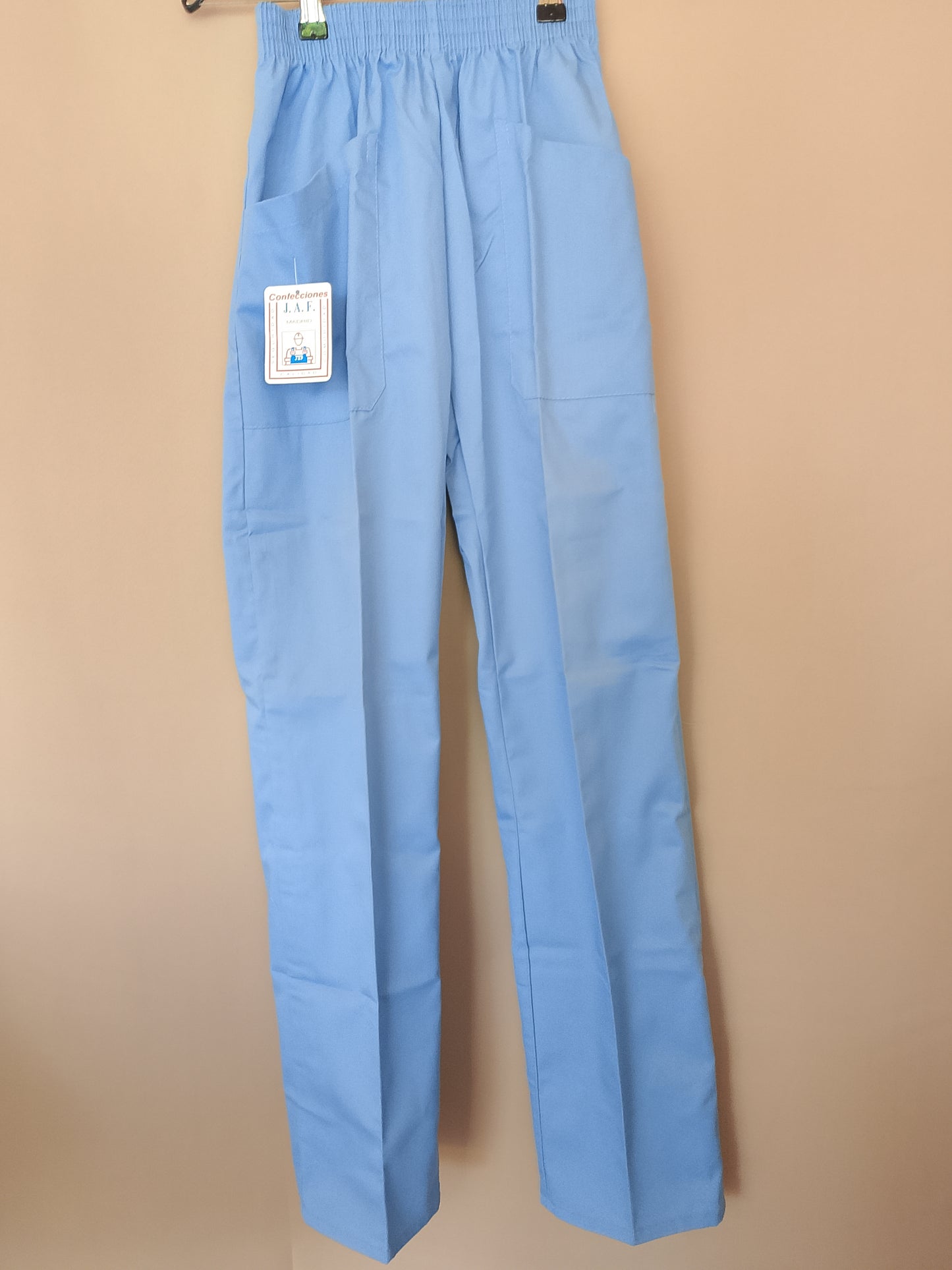 Pantaloni de uniformă medicală/de lucru, albastru deschis - Confort și igienă în orice mediu de lucru!
