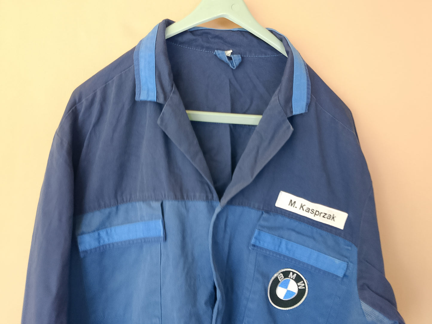 Jacheta de lucru BMW, model bicolora, albastru - Un accesoriu unic pentru pasionații de auto! Marime 56/58