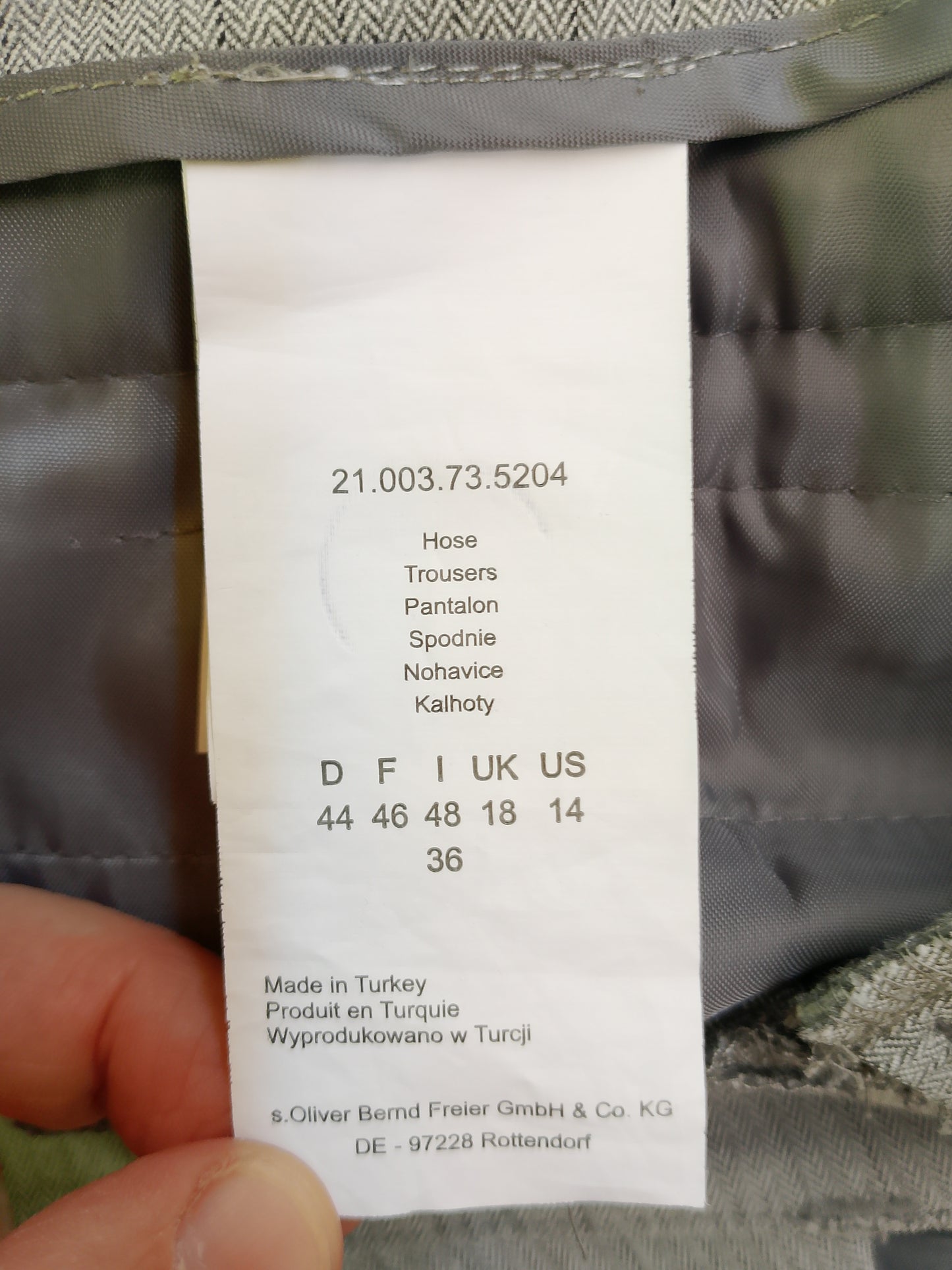 Pantaloni eleganți s.Oliver, de damă, gri deschis - Noi, cu etichetă! Marime 44