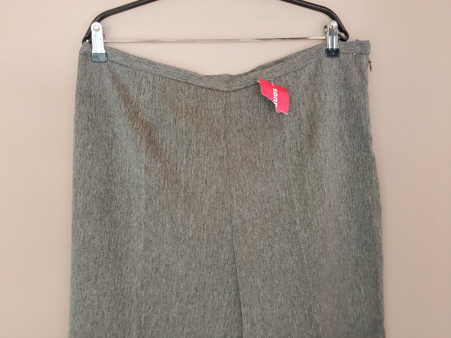 Pantaloni eleganți de damă, gri texturat, mărimea 52, DIBUTTI - Eleganță și confort la un preț imbatabil!