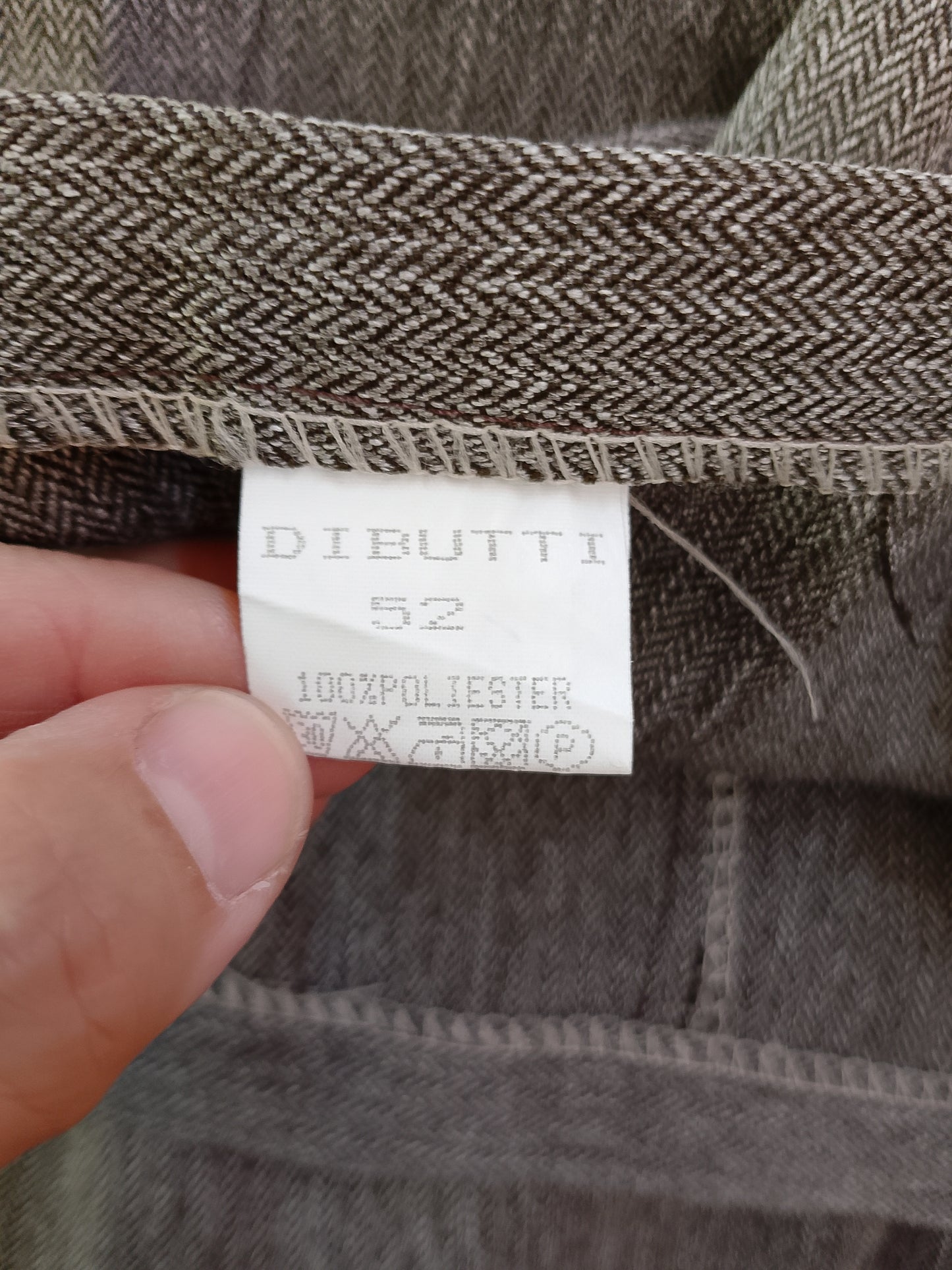 Pantaloni eleganți de damă, gri texturat, mărimea 52, DIBUTTI - Eleganță și confort la un preț imbatabil!