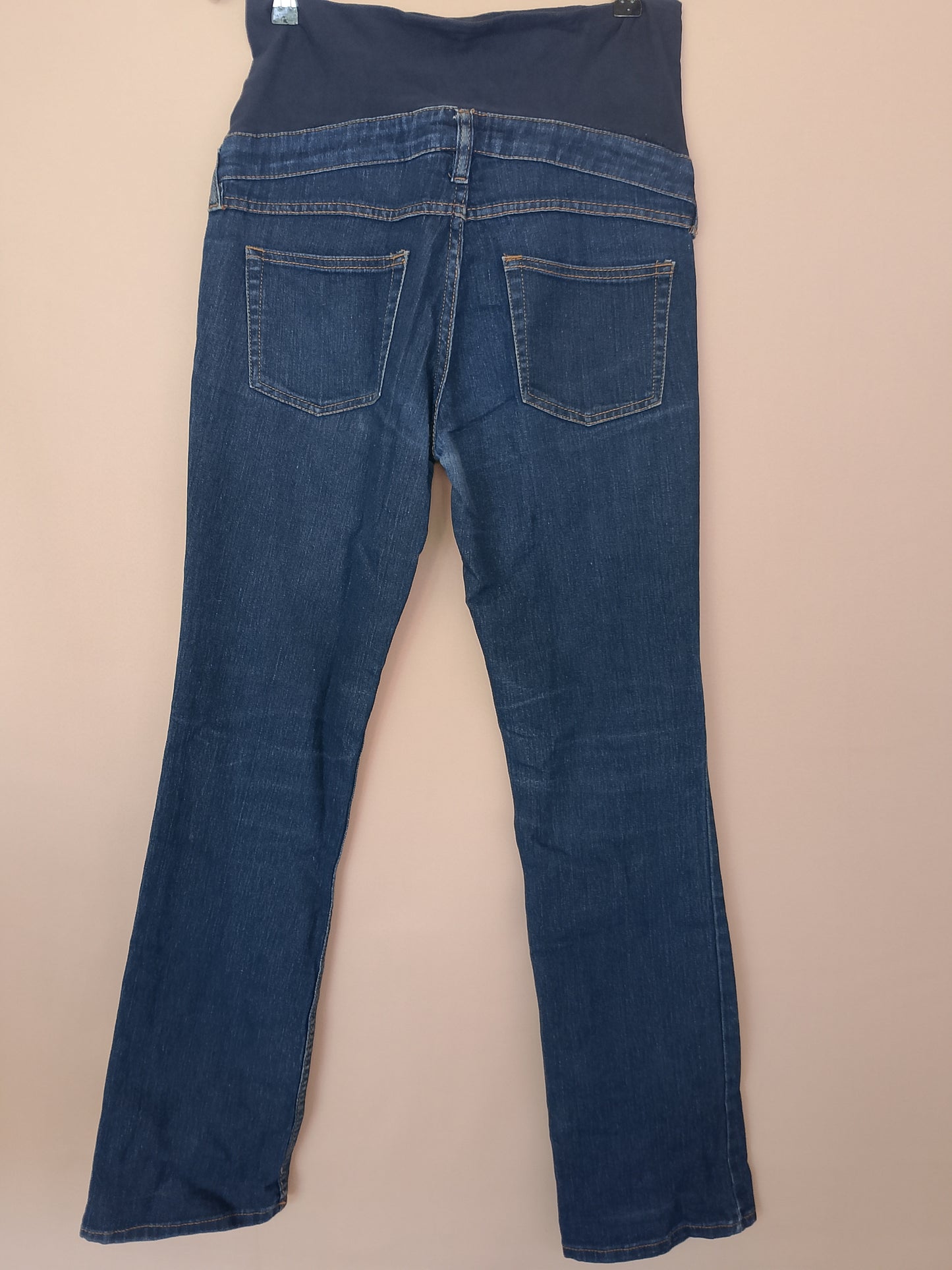 Jeans de maternitate, albaștri, mărimea 38 - Confort și stil pentru viitoarele mămici!