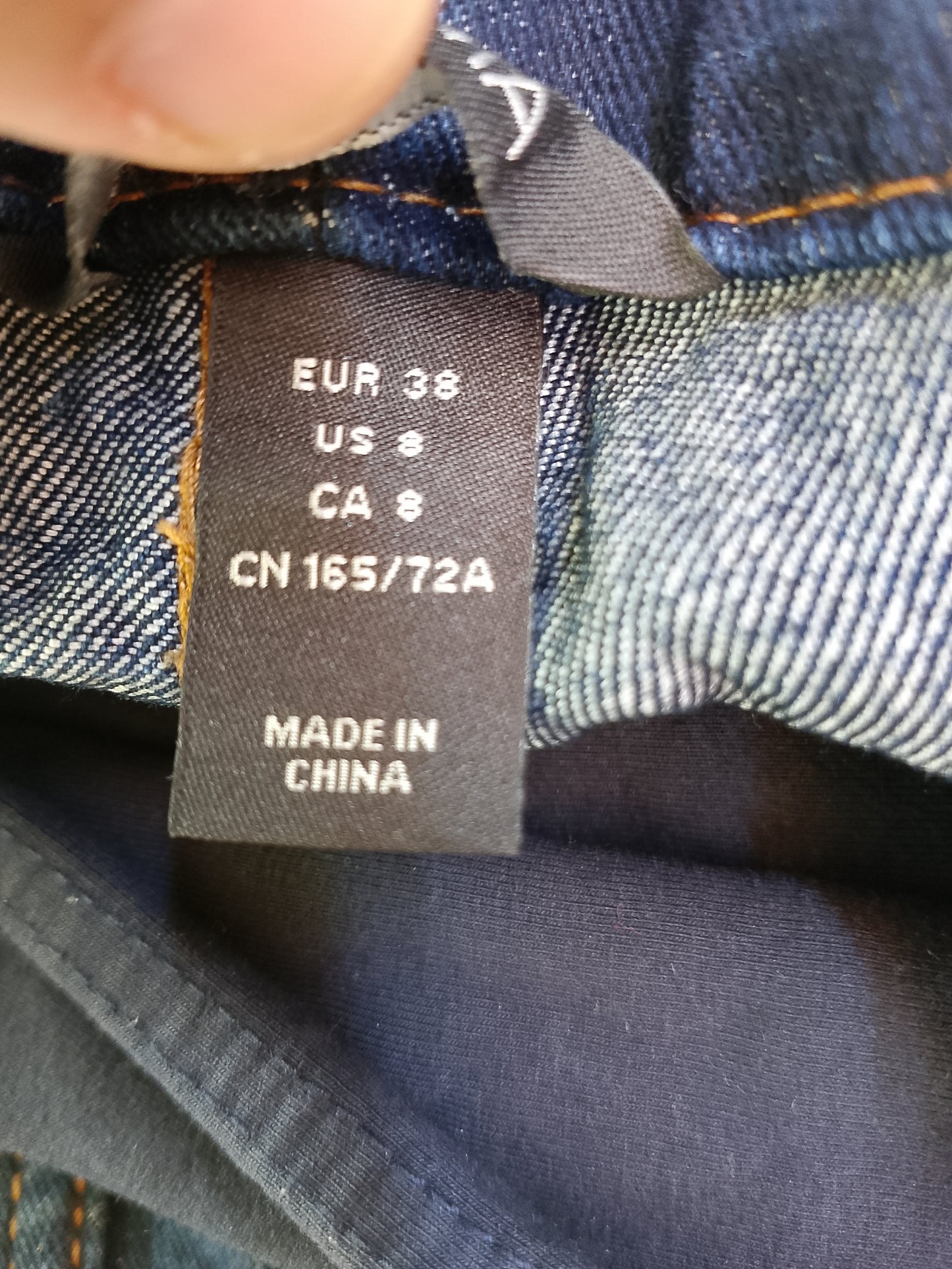 Jeans de maternitate, albaștri, mărimea 38 - Confort și stil pentru viitoarele mămici!