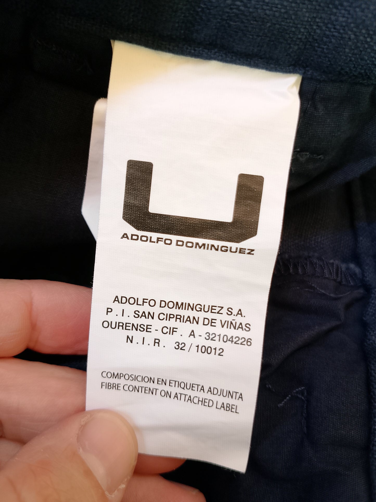 Pantaloni bărbați Adolfo Dominguez, bleumarin - Eleganță spaniolă și rafinament! Marime 46