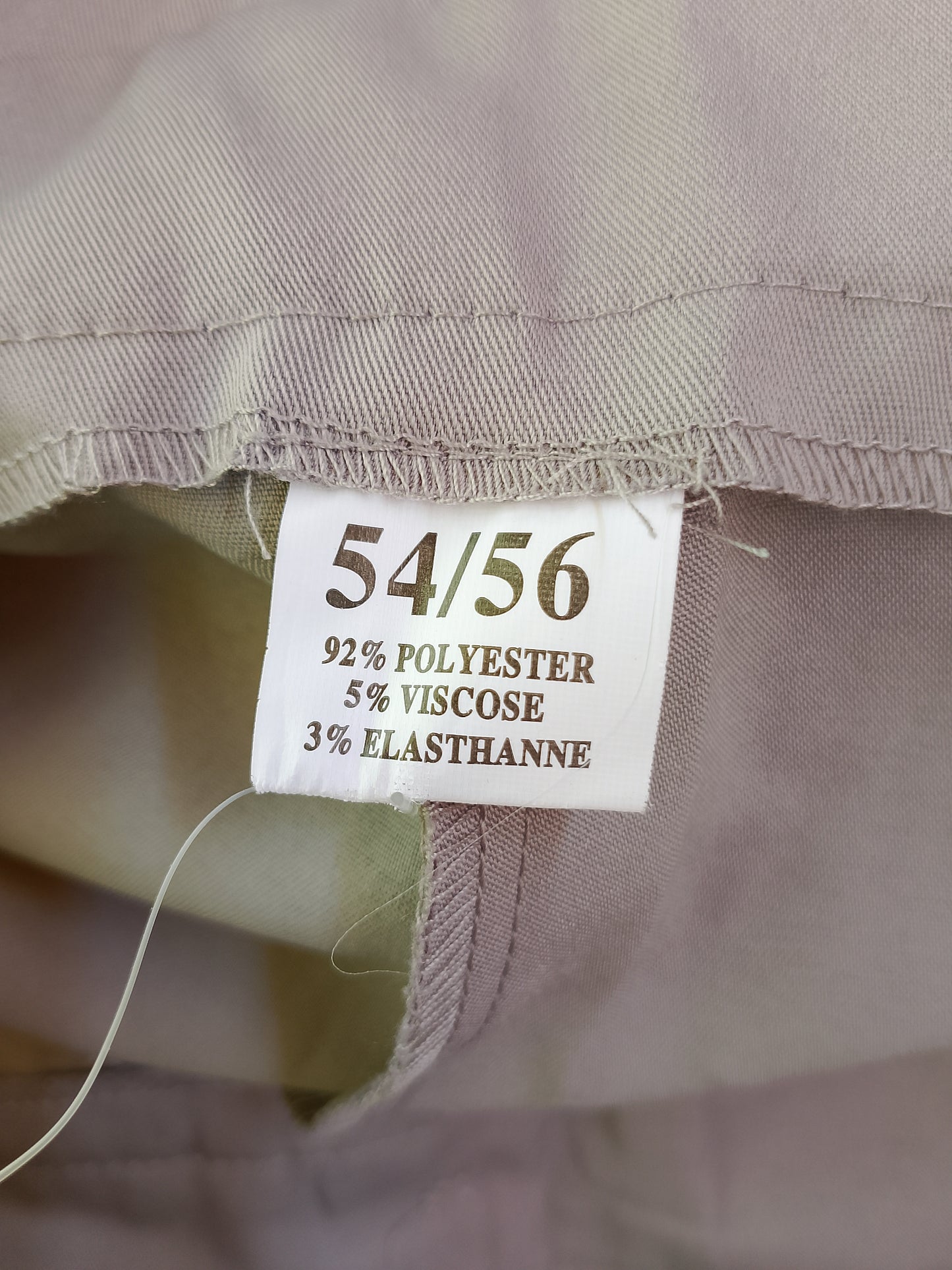 Pantaloni de damă, gri/bej, mărimea 54/56 - Design modern cu talie înaltă!