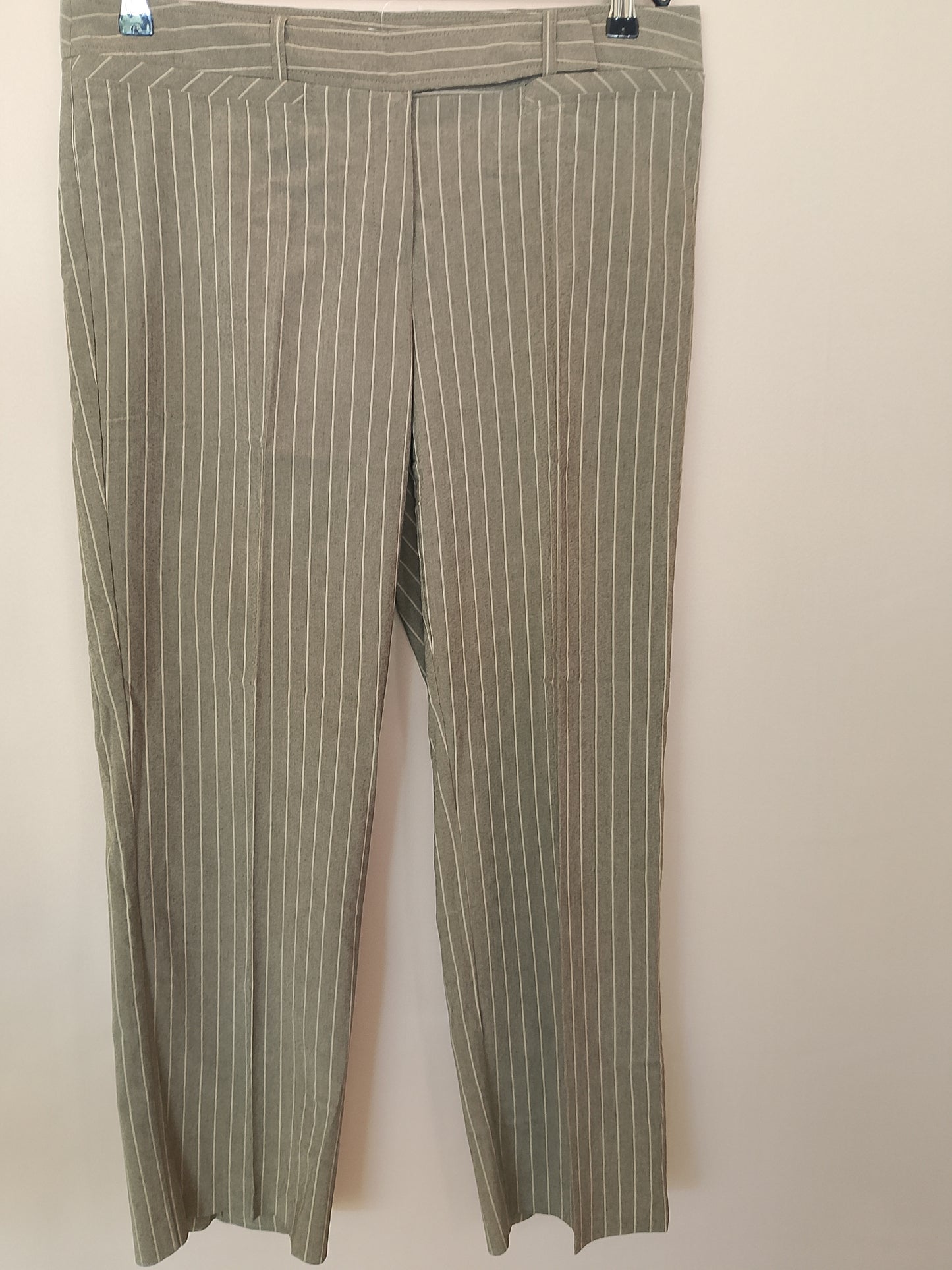 Pantaloni eleganți de damă Savannah, cu dungi, bej/maro, mărimea 42 - Noi, cu etichetă!