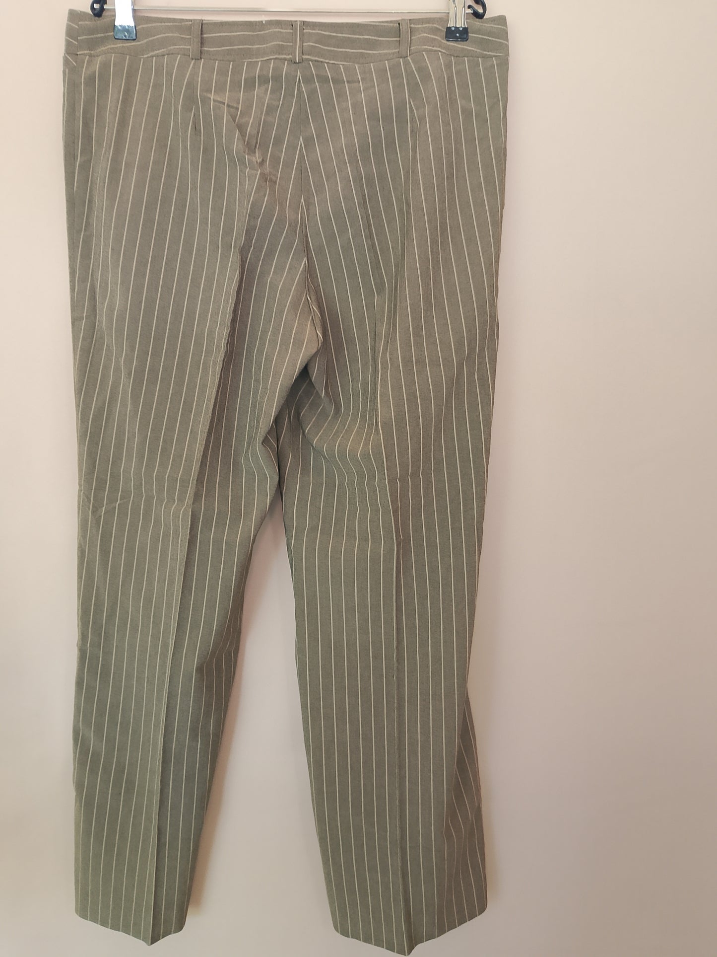 Pantaloni eleganți de damă Savannah, cu dungi, bej/maro, mărimea 42 - Noi, cu etichetă!