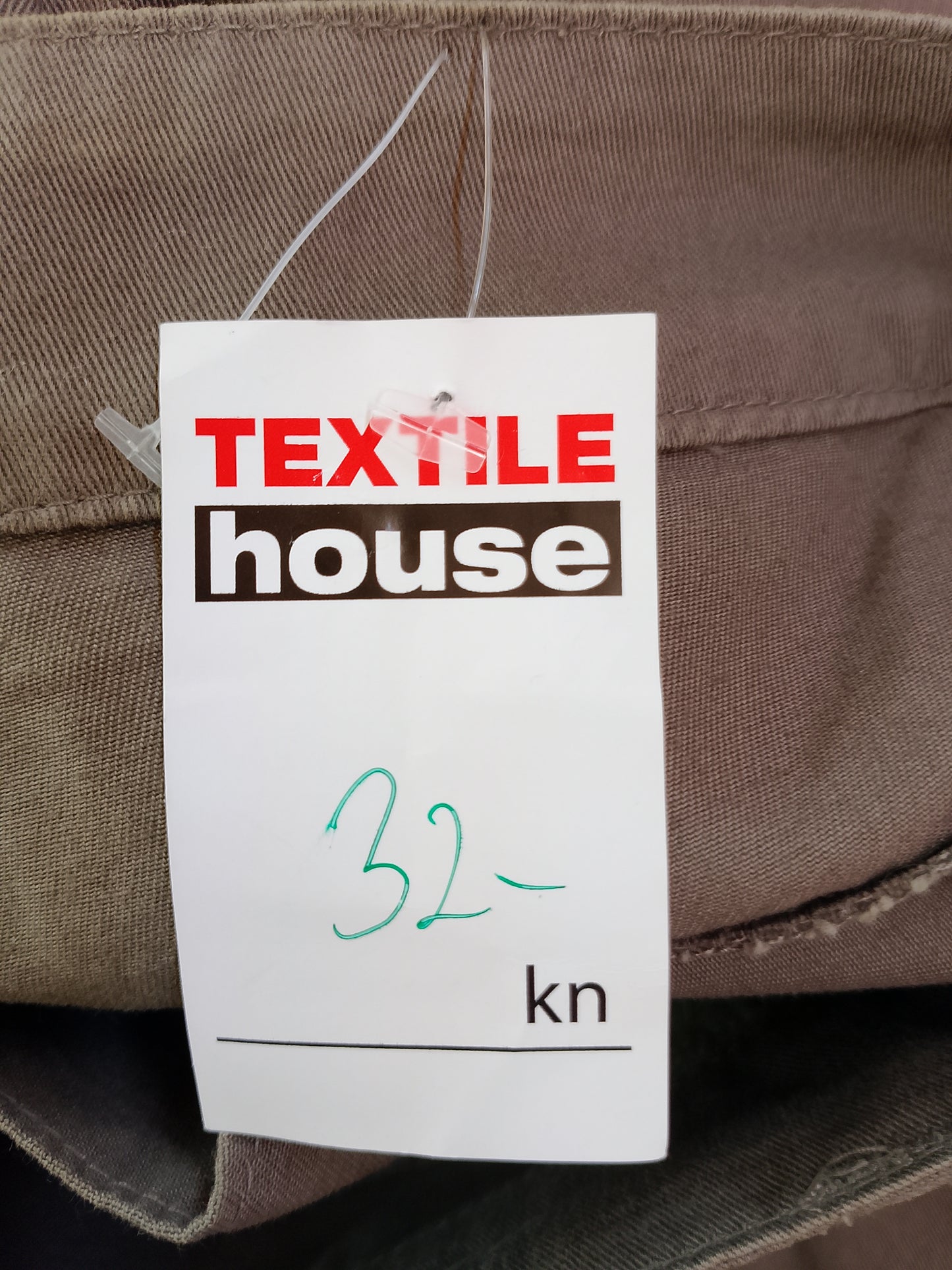 Fustă de damă casual, bej/kaki, croi A-line - Nouă, cu etichetă!