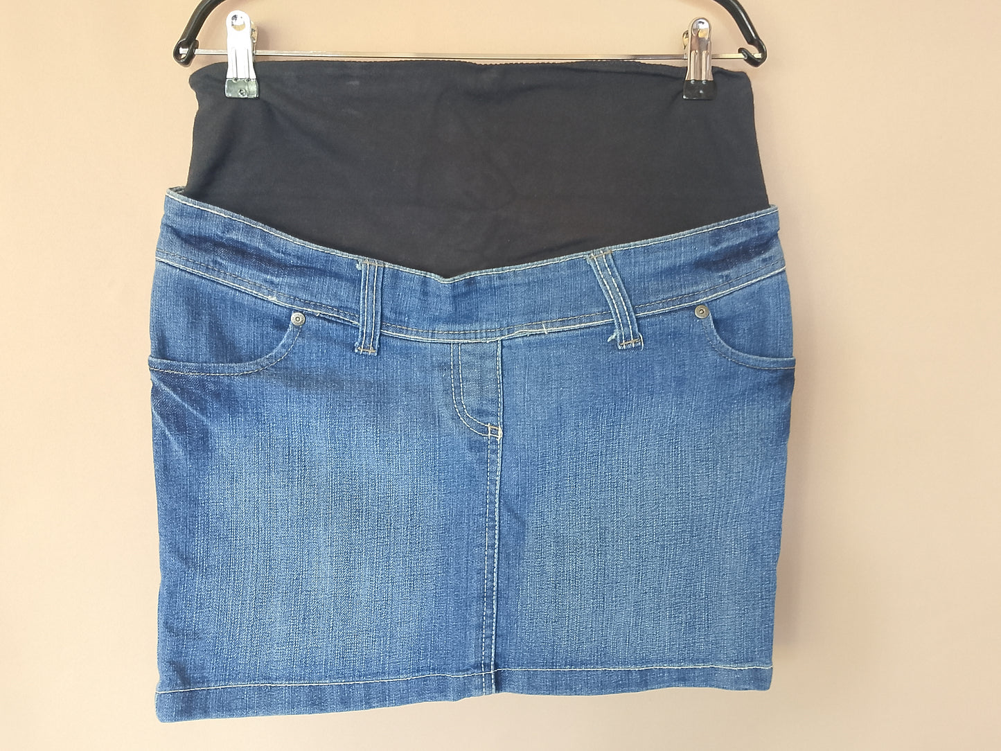 Fustă de Blugi de Sarcină Calinkain, Mărimea 38 - Stil Clasic și Confort pentru Zilele Călduroase!