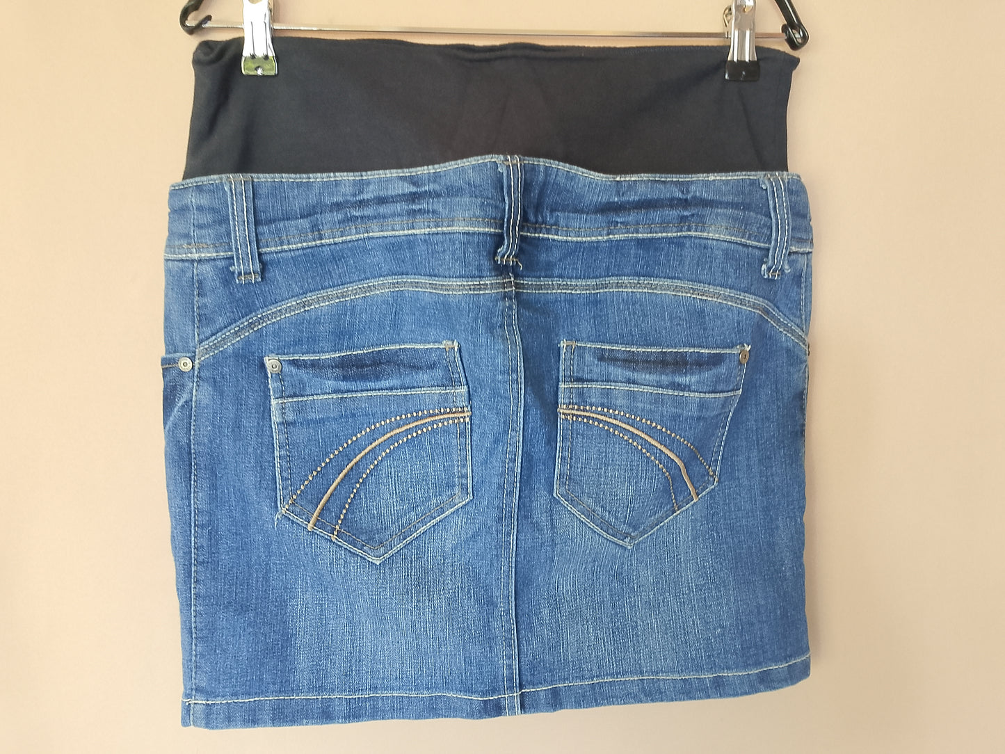 Fustă de Blugi de Sarcină Calinkain, Mărimea 38 - Stil Clasic și Confort pentru Zilele Călduroase!