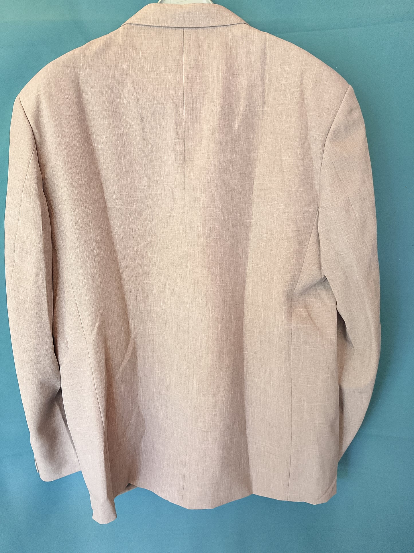 Sacou Elegant Bărbați, Mărimea XL, Culoare Roz Deschis/Bej - Stil Raffinat și Versatil!