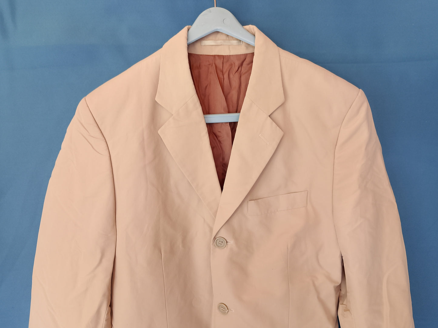 Sacou Elegant Bărbați, Mărimea 52 (L/XL), Culoare Bej/Roz Pal - O piesă atemporală pentru o ținută impecabilă!