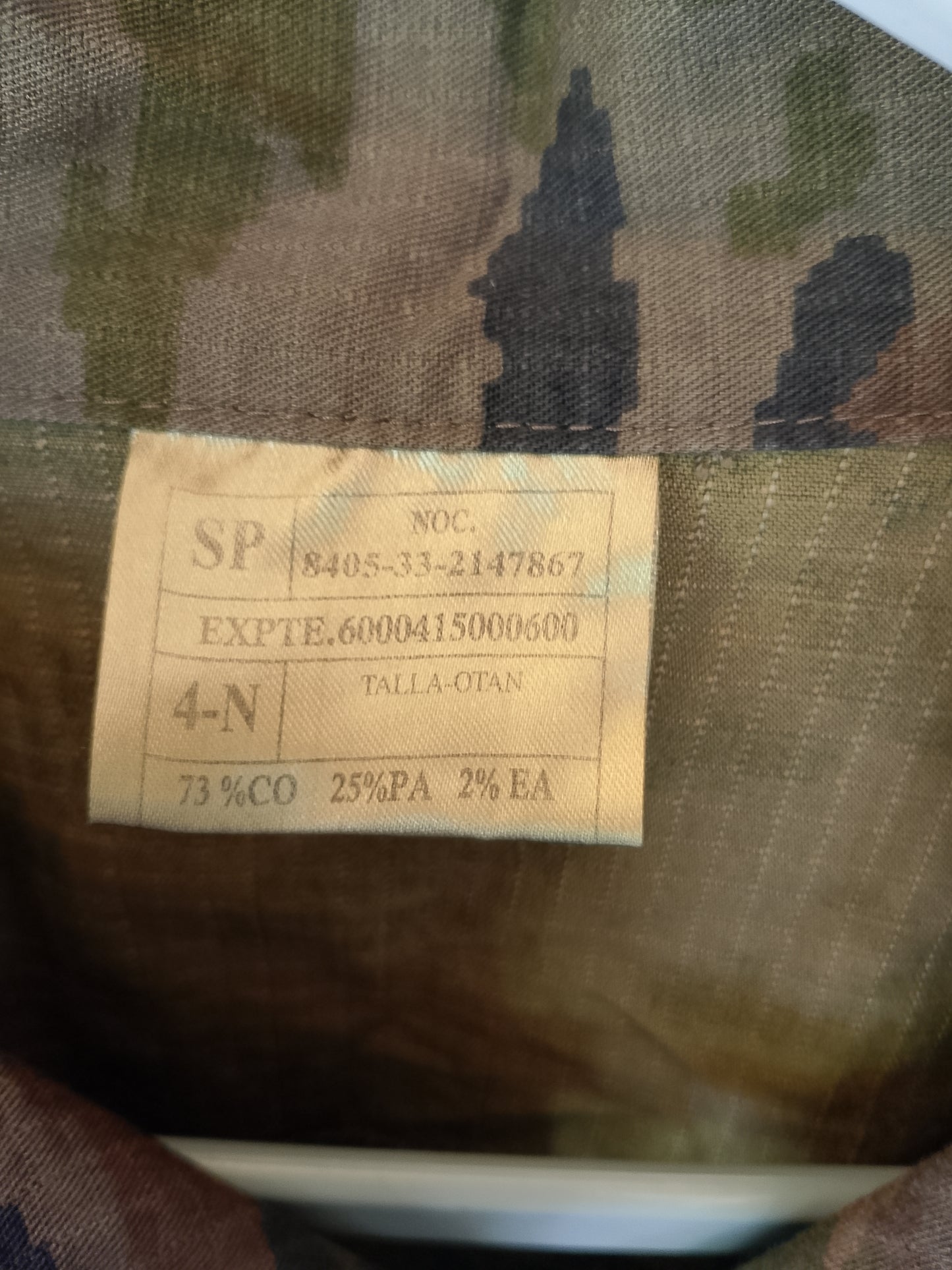 Geaca Militară Uniformă Camuflaj Multicam (Armata Spaniolă) - Piesa de Colecție, Mărimea 4-N (echivalent M)!