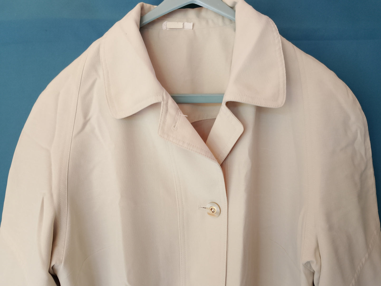 Jachetă/Trench scurt de damă, Culoare bej deschis - Stil Elegant și Versatil!