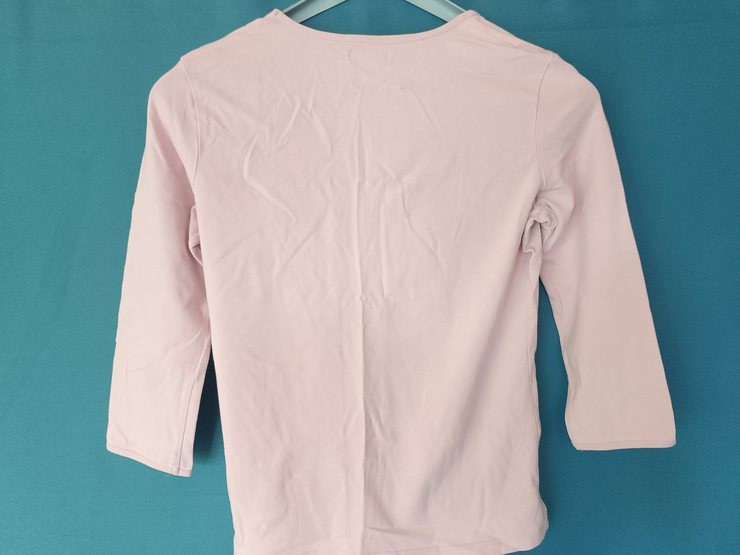 Bluză de Damă, Mânecă 3/4, Culoare Roz Pal - Eleganță Casual pentru Femei!