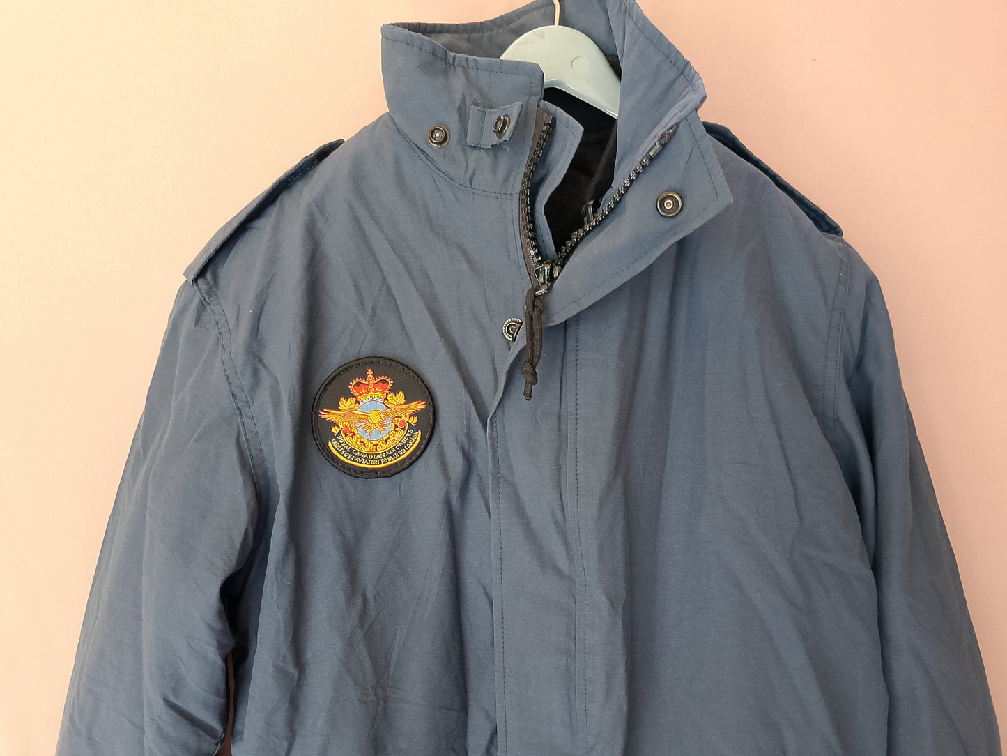 Geacă militară Logistik unicorp, bleumarin, cu căptușeală fleece, fabricată în Canada