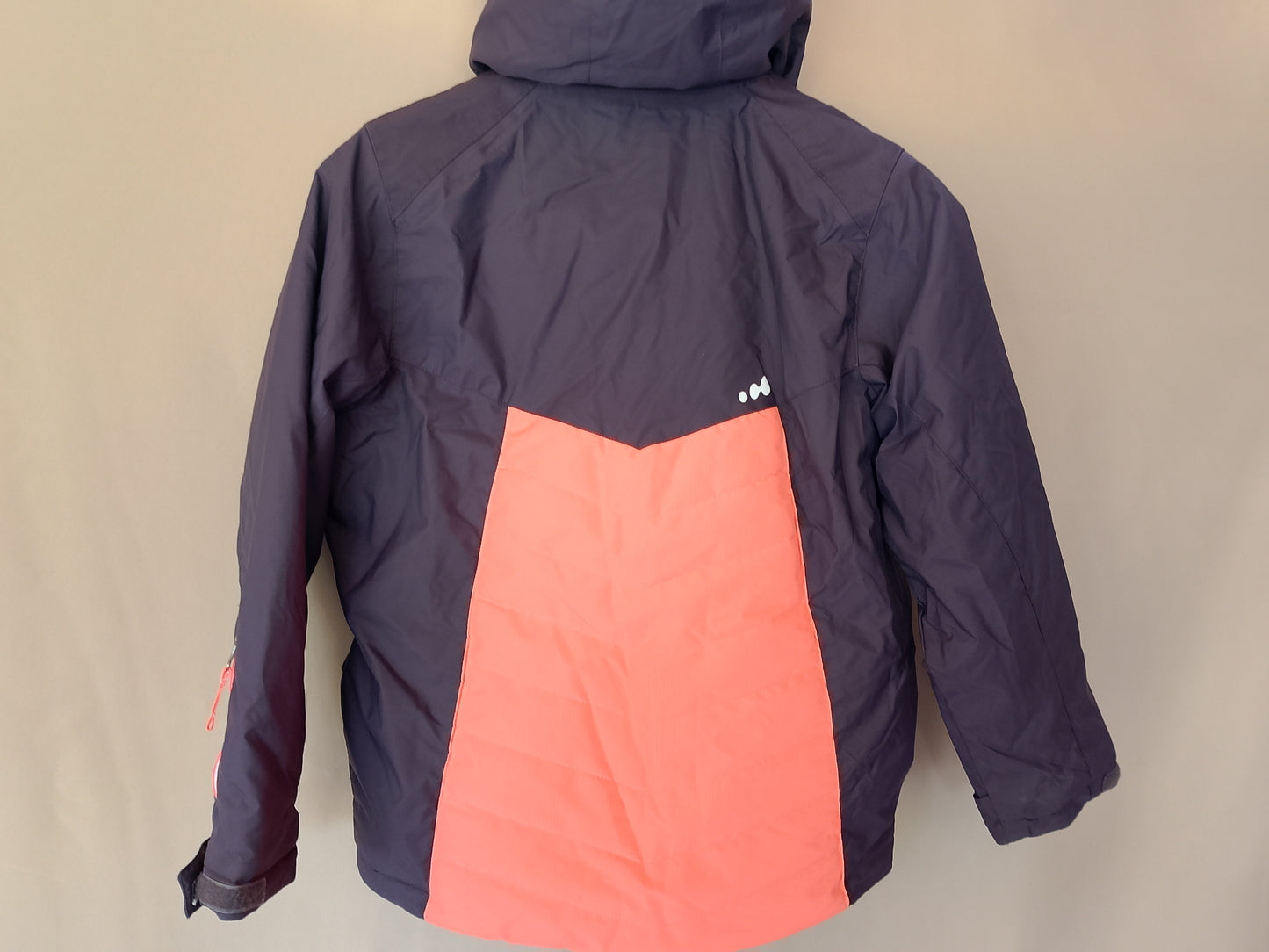 Costum de schi/snowboard Wed'ze, pentru copii, mov cu detalii portocalii, ideal pentru pârtie