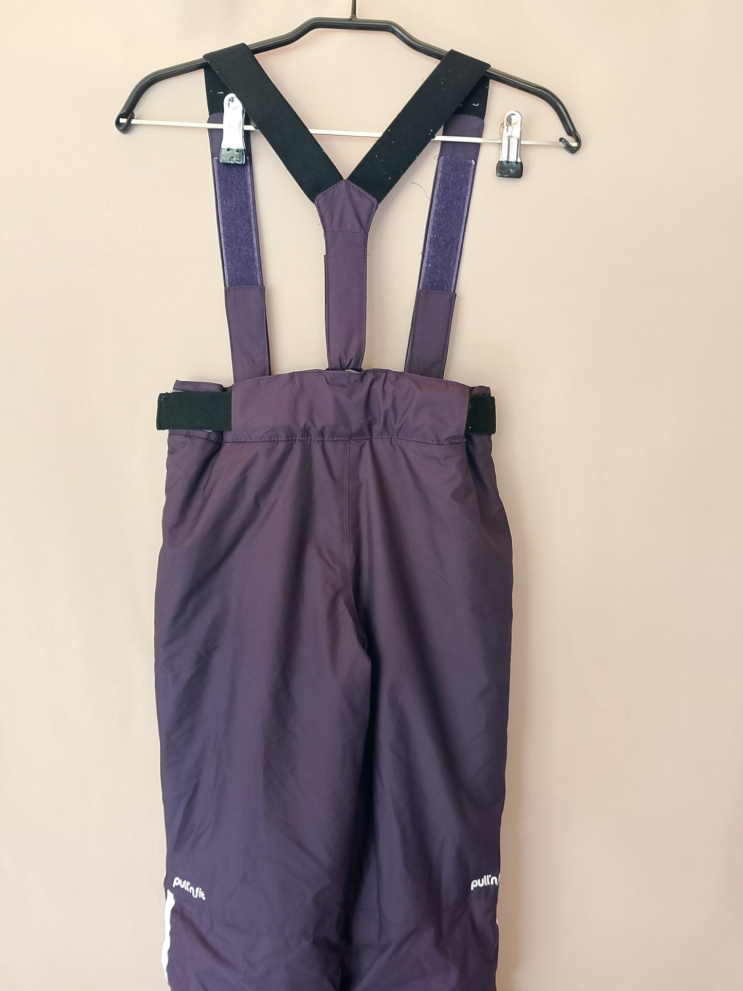 Costum de schi/snowboard Wed'ze, pentru copii, mov cu detalii portocalii, ideal pentru pârtie