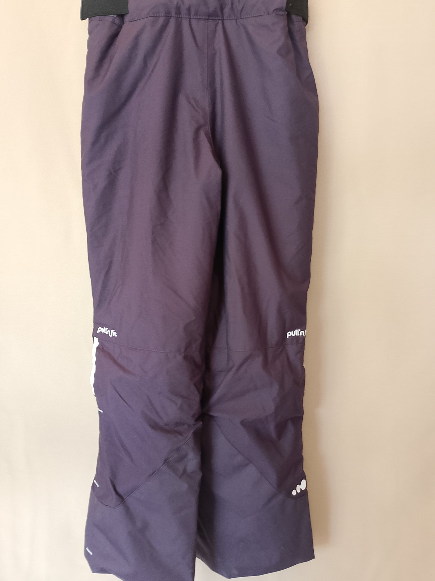 Costum de schi/snowboard Wed'ze, pentru copii, mov cu detalii portocalii, ideal pentru pârtie