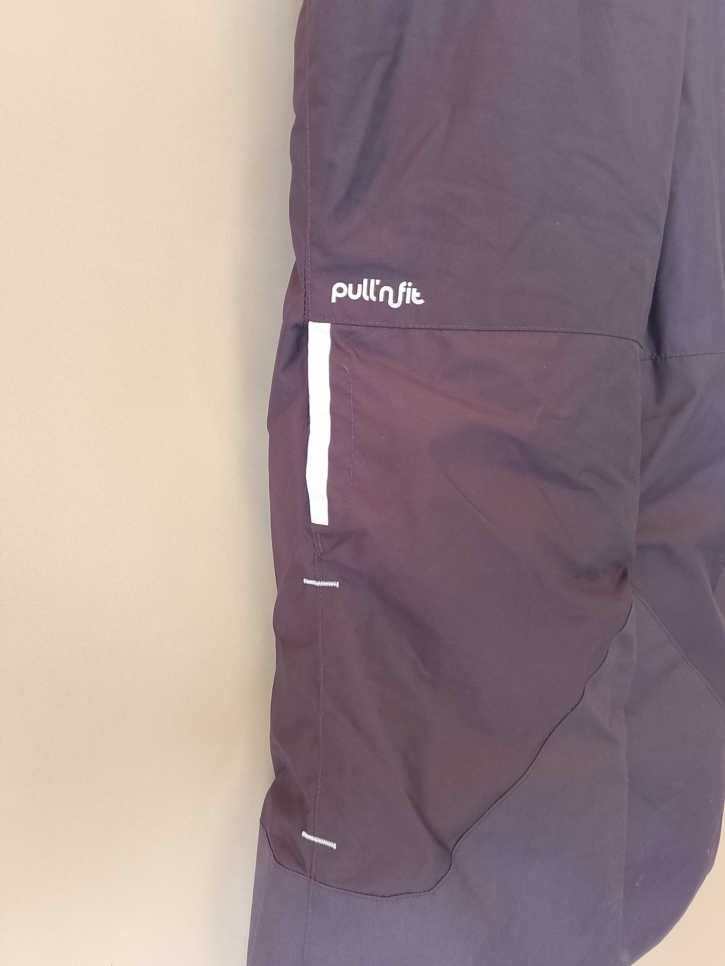 Costum de schi/snowboard Wed'ze, pentru copii, mov cu detalii portocalii, ideal pentru pârtie