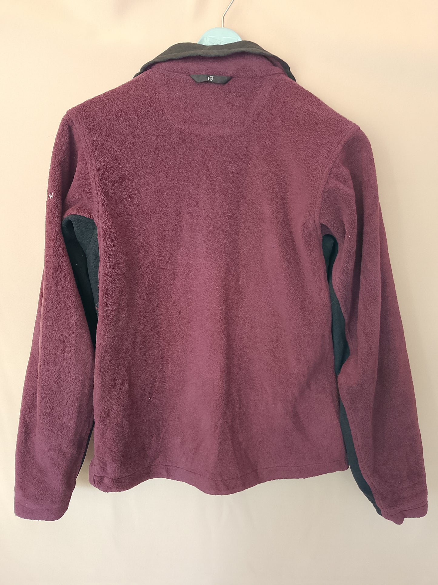 Jachetă fleece Columbia Titanium, vișiniu/negru, pentru femei, mărimea S