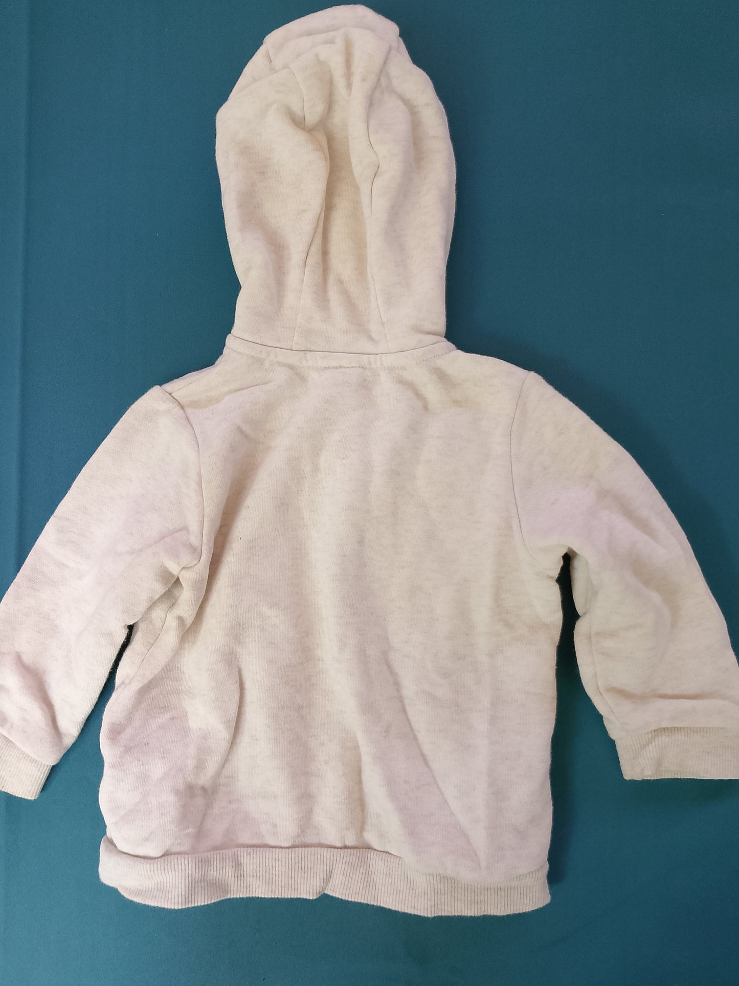 Jachetă cu glugă și urechi de ursuleț, H&M Organic Cotton, pentru bebeluși de 6-9 luni