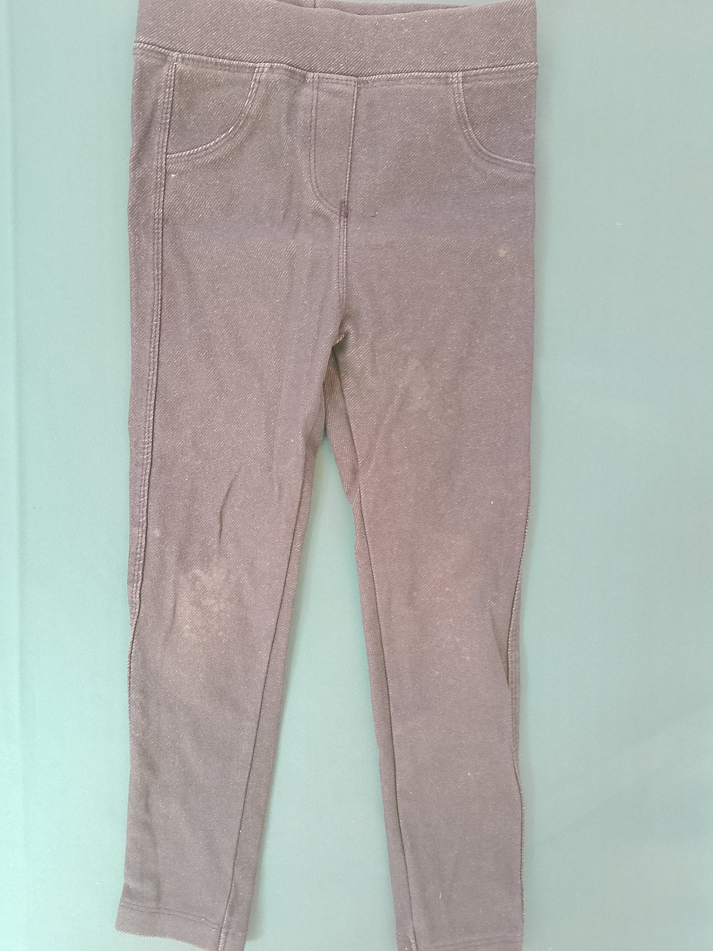 Leggings gri tip blugi pentru fetițe: Stil și confort pentru joacă și plimbări!