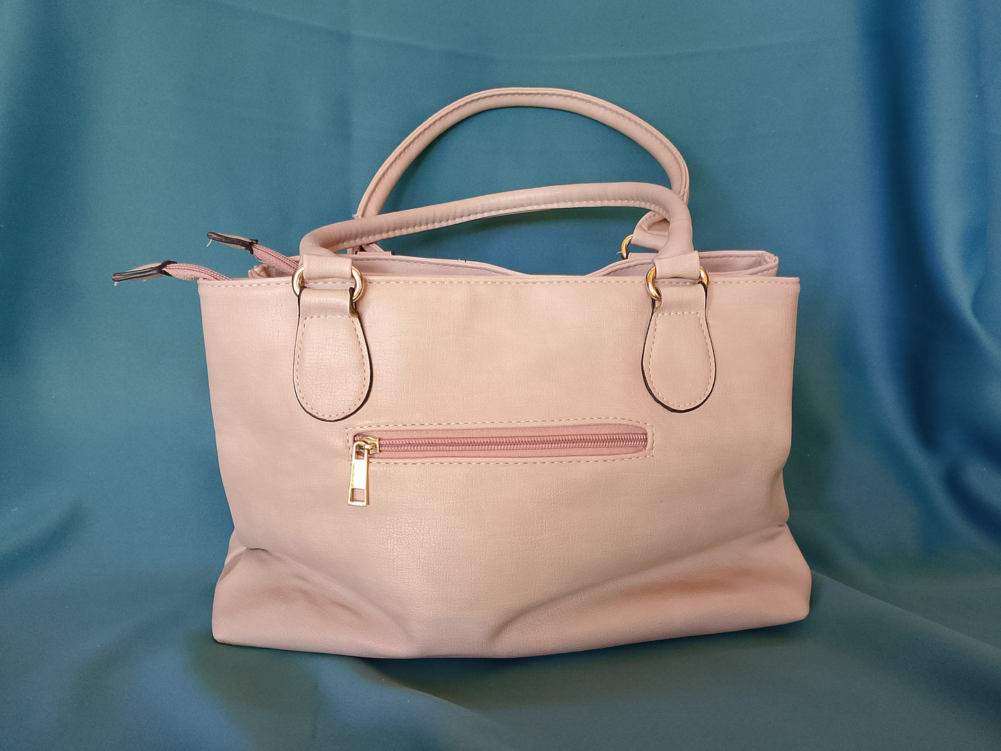 Geantă de Mână Tip Tote "GREENWICH", Bej/Gri cu Detalii Geometrice - Eleganță Modernă