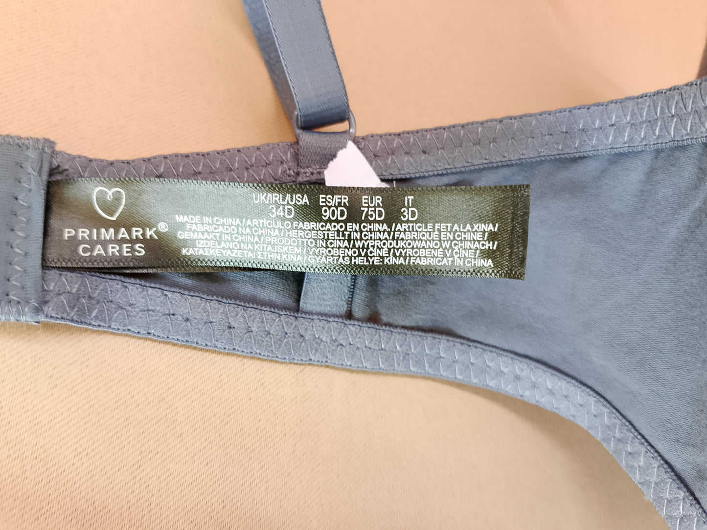 Eleganță Modernă: Sutien Primark "Primark Cares" în Nuanță de Gri-Albastru – Confort și Stil! 75D