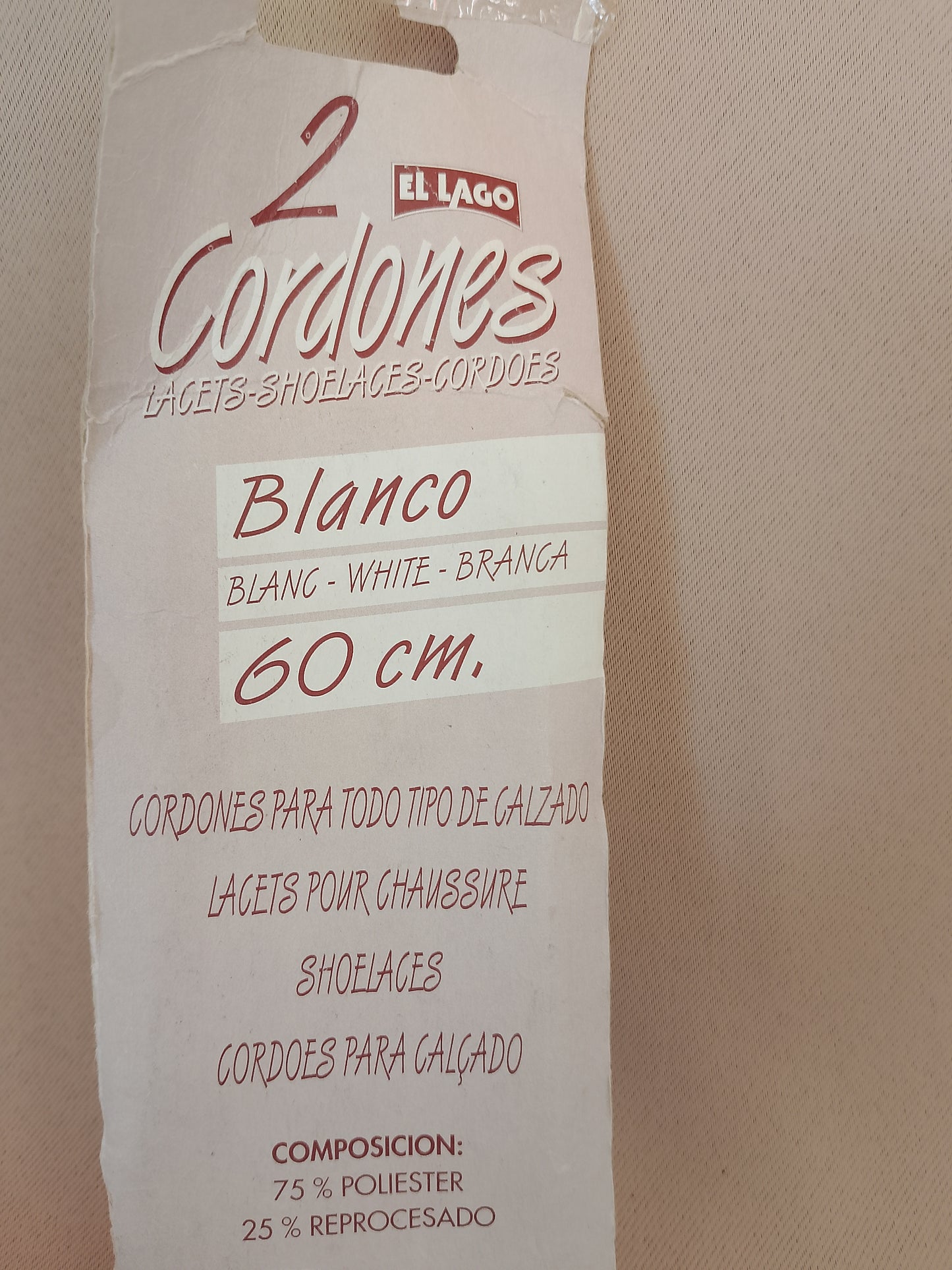 Cordones El Lago Albi 60 cm: Renovare Rapidă pentru Încălțămintea Ta – NOUĂ!