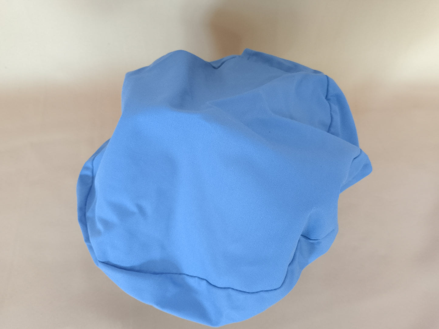 Bonetă/turban de bucătar, de culoare albastru deschis