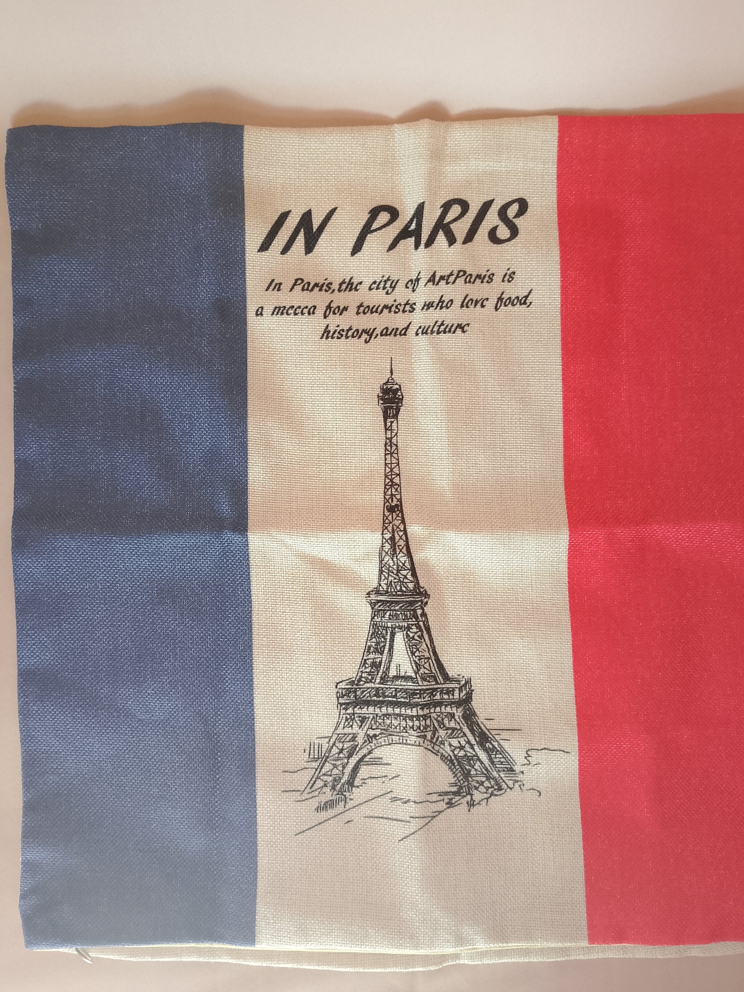 Față de pernă decorativă "In Paris" - 45x45 cm