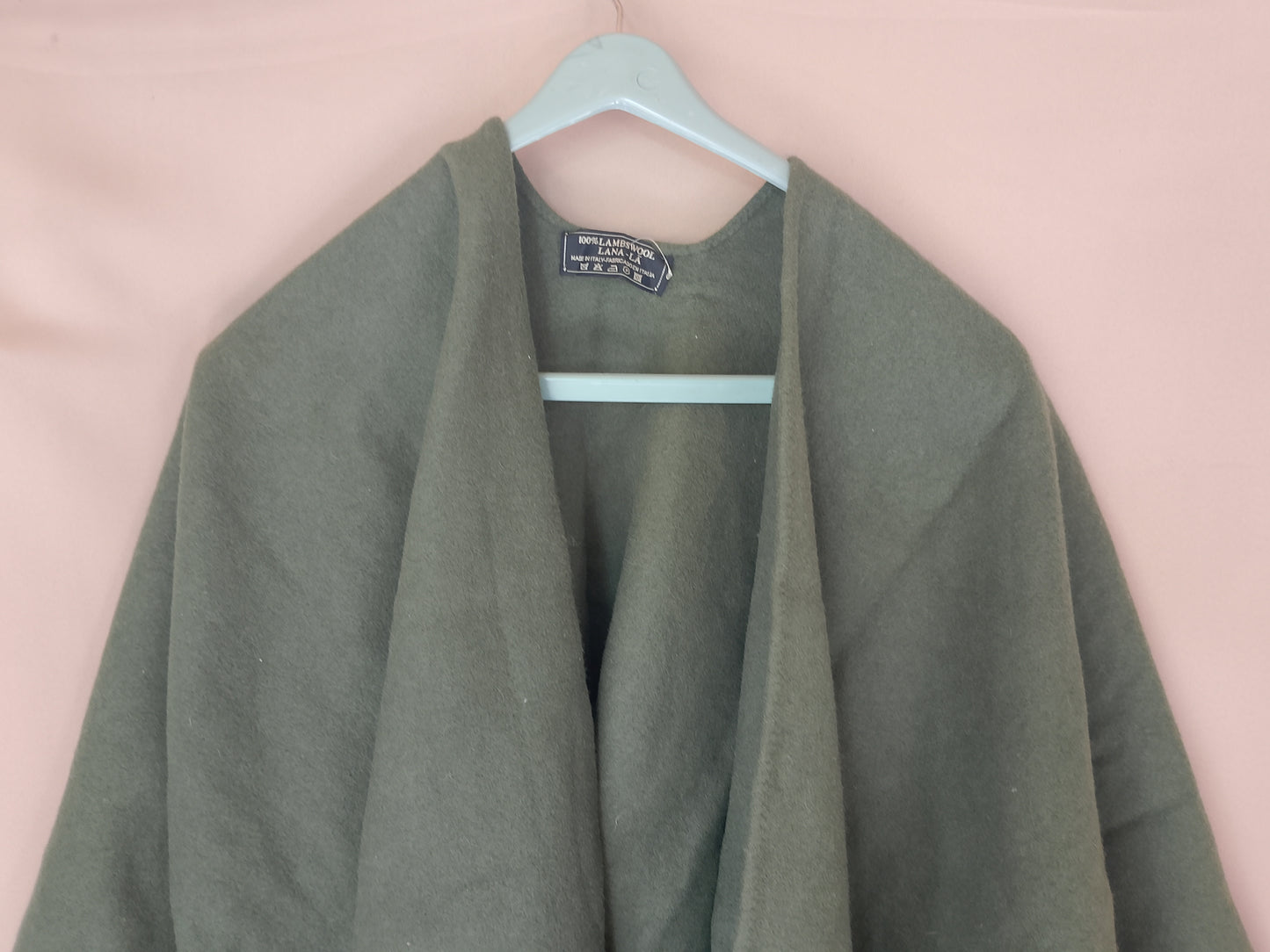 Poncho/Șal elegant cu franjuri, 130x117 cm