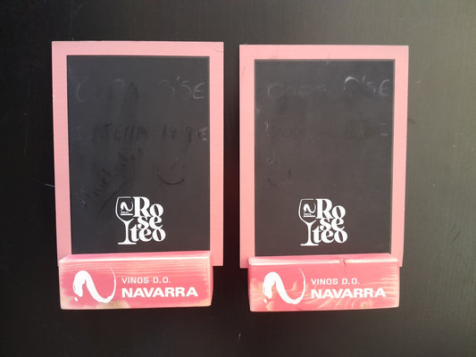 Set 2 Meniu de masă Pizarra Rosado Vinos D.O. Navarra - Stil și eleganță pentru restaurant