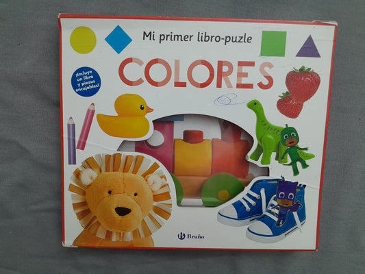 Cartea-Puzzle "Mi primer libro-puzle COLORES" (Spaniolă) - Jucărie și manual educativ
