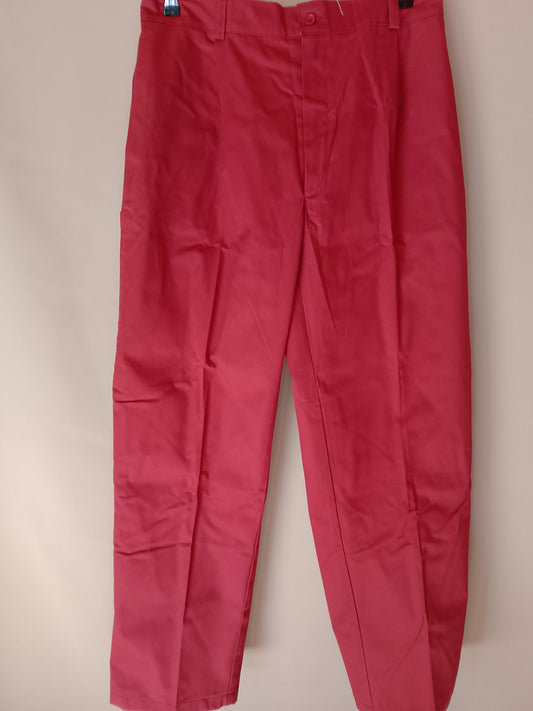Pantaloni de Lucru Roșii - Adaugă o Pată de Culoare în Garderoba Ta de Lucru! Marime 54.