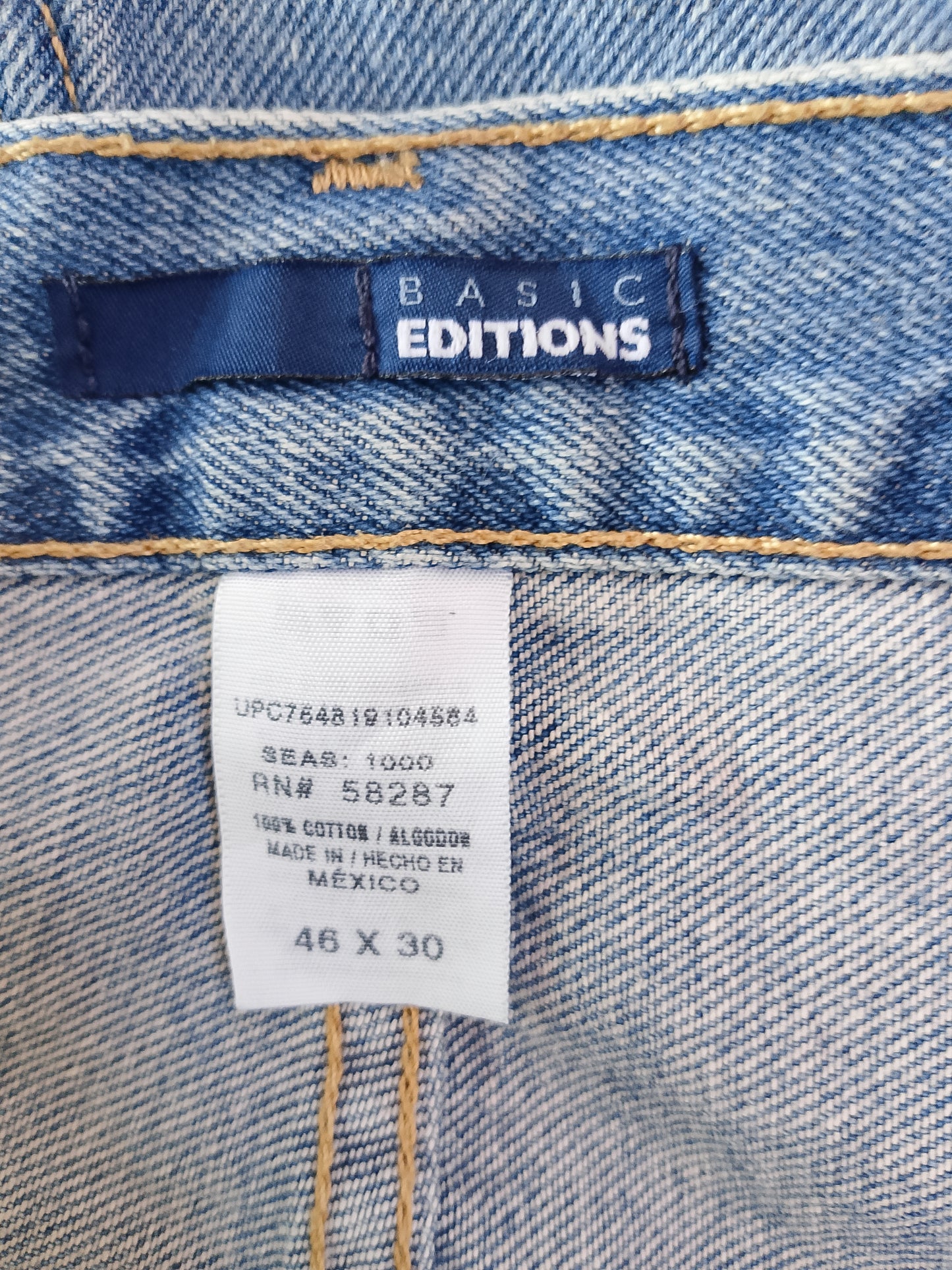 Blugi Basic Editions, Mărimea 46x30 - 100% Bumbac, Ideali pentru Lucru sau Bricolaj!