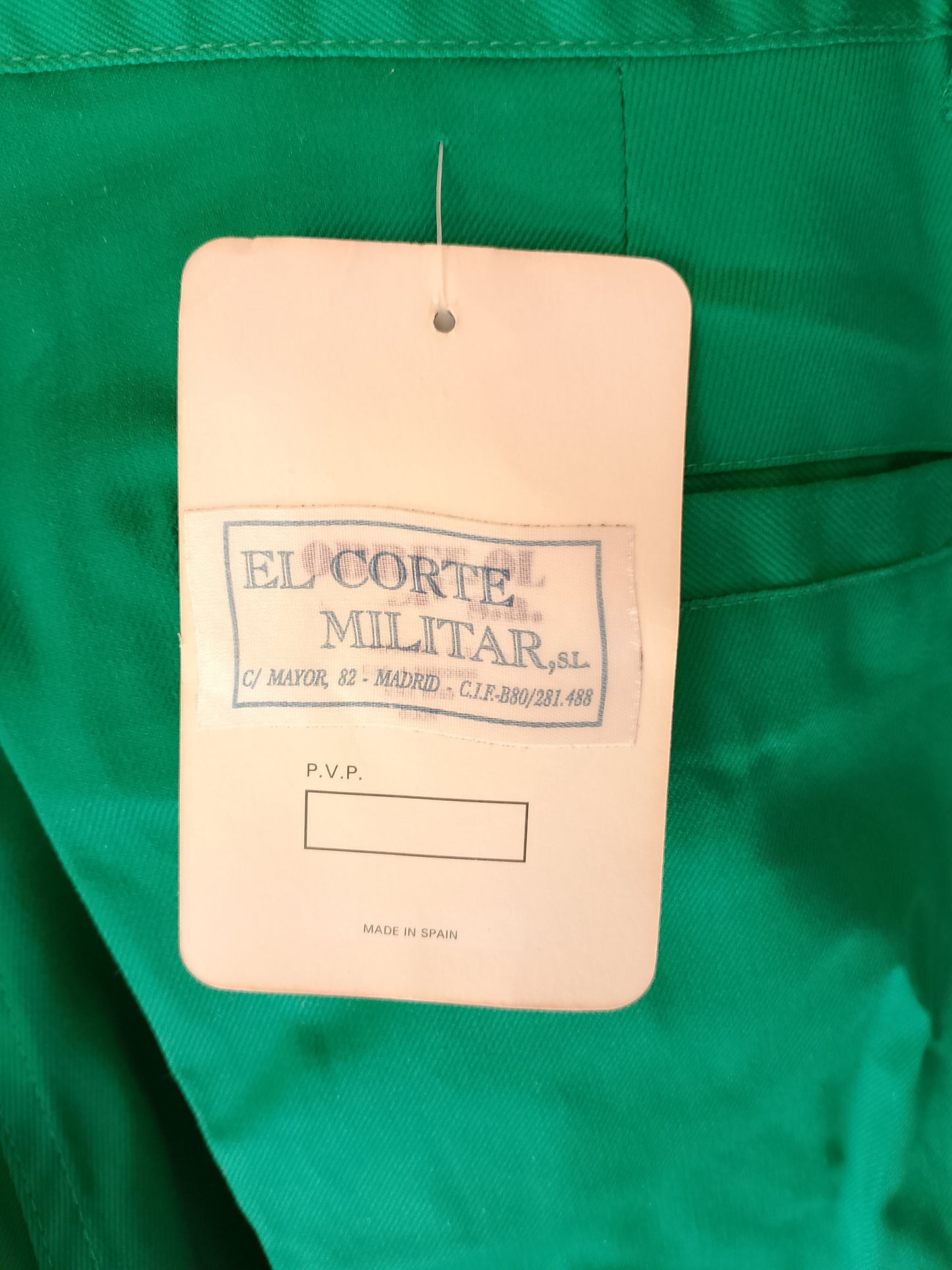 Pantaloni de Lucru El Corte Militar, Verde Intens - Stil Clasic și Durabilitate Spaniolă!