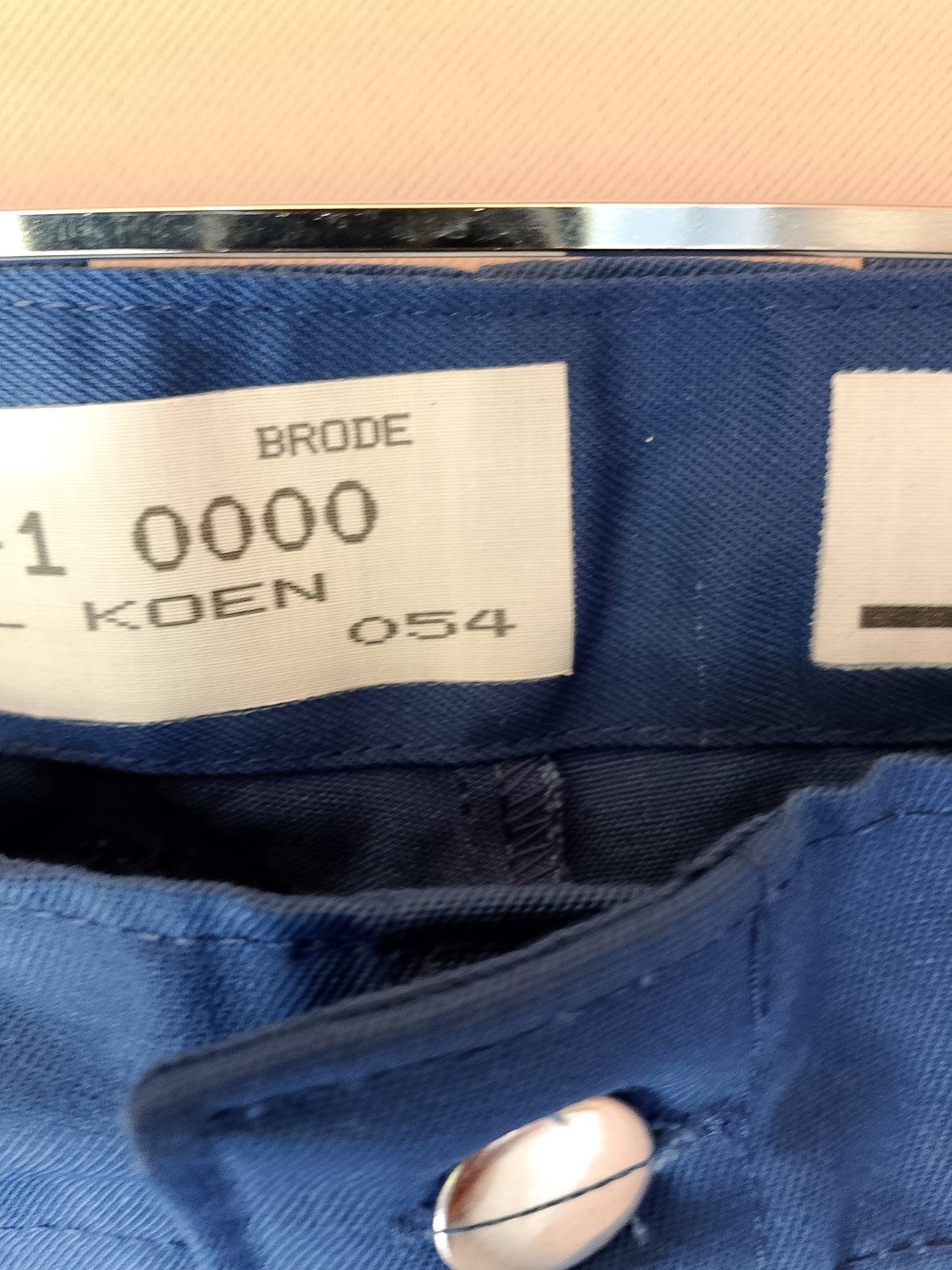 Pantaloni de Lucru Brode Koen, Albastru Regal - Stare Excelentă și Confort! Marime 54