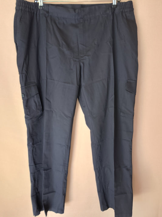 Pantaloni El Corte Inglés, Mărimea 58 - Cargo, Gri Închis, Produs Nou cu Etichetă!