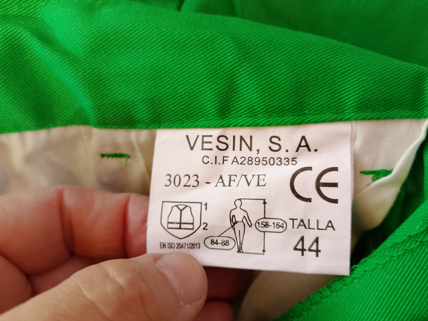 Pantaloni de înaltă vizibilitate VESIN,  Mărimea 44 - Siguranța pe primul loc!