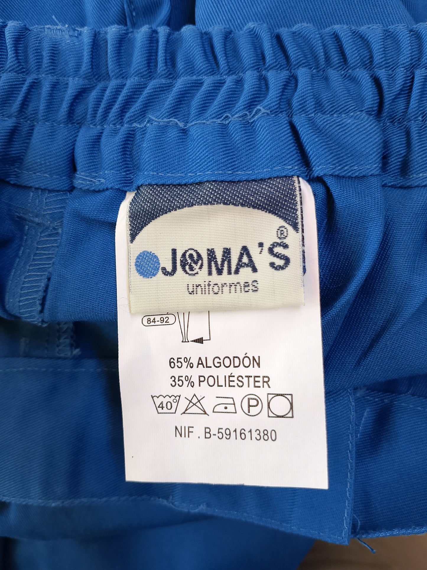 Pantaloni de lucru Joma's Uniformes, model "en servicio".  Marime M. Performanță și stil, chiar și la muncă!