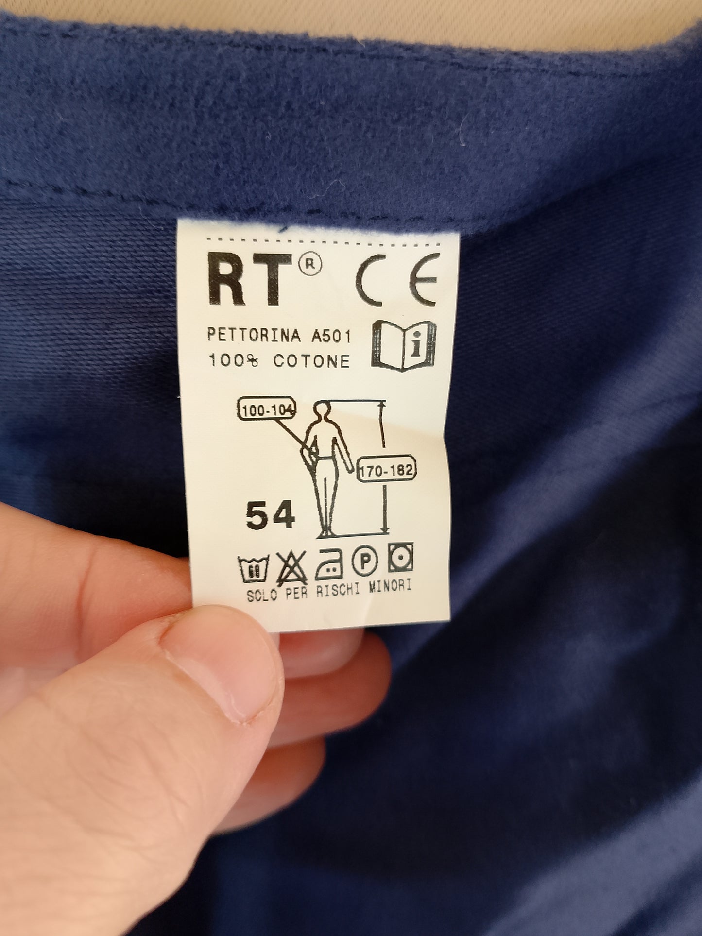 Salopetă de lucru cu bretele RT, 100% bumbac, Mărimea 54 - Confort maxim și rezistență, dintr-un singur articol!