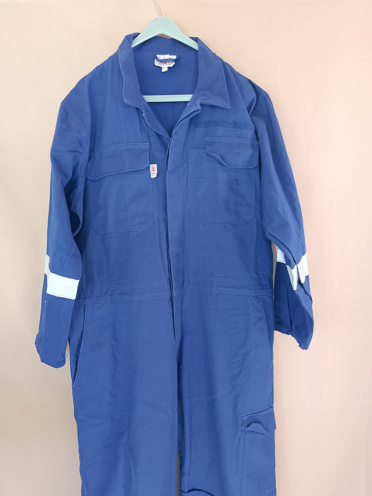 Salopetă de lucru integrală, bleumarin - Protecție completă și vizibilitate sporită! Marime 56