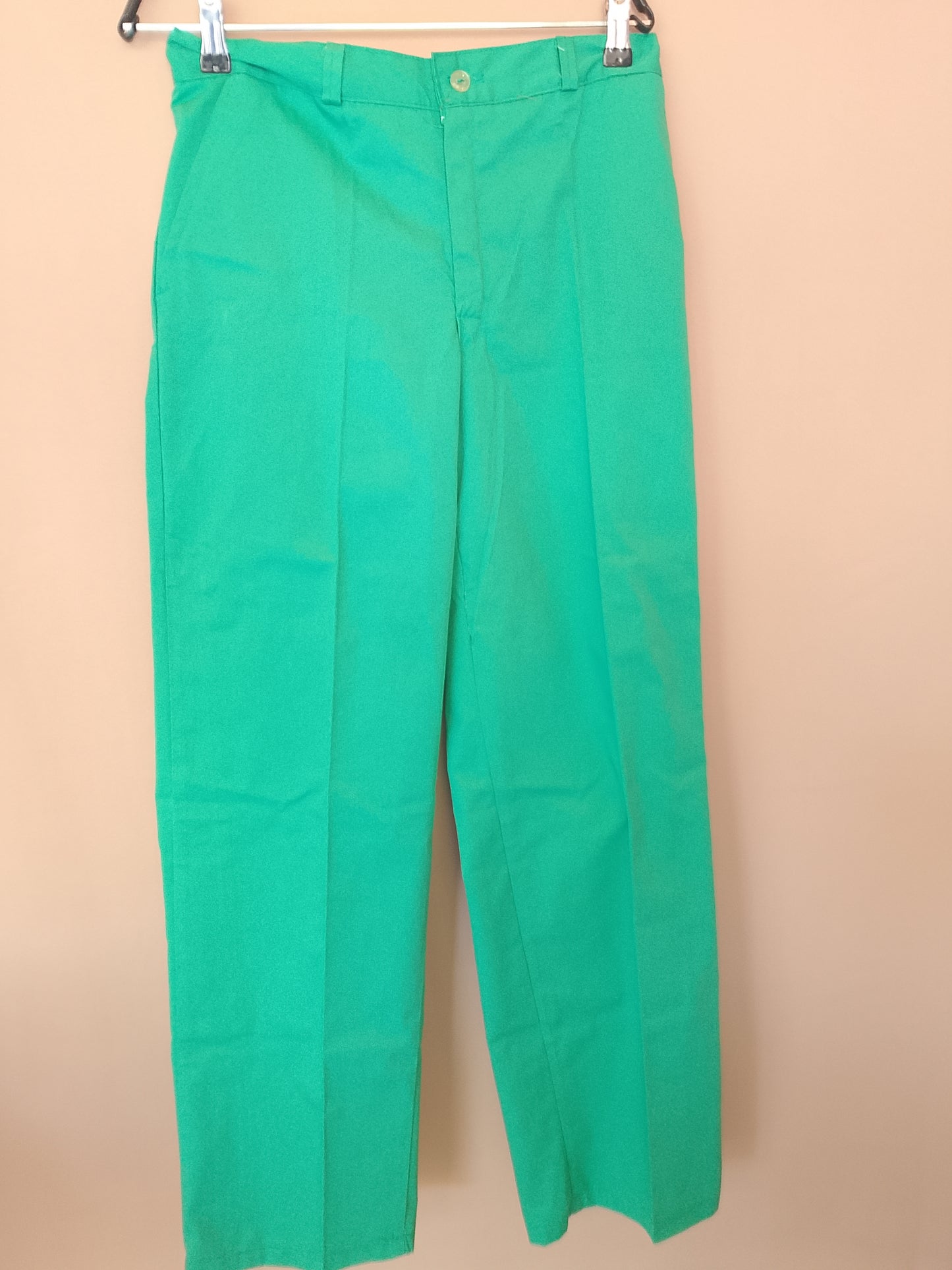 Pantaloni de lucru verde-neon, mărimea 42 - Fii vizibil și în siguranță la locul de muncă!