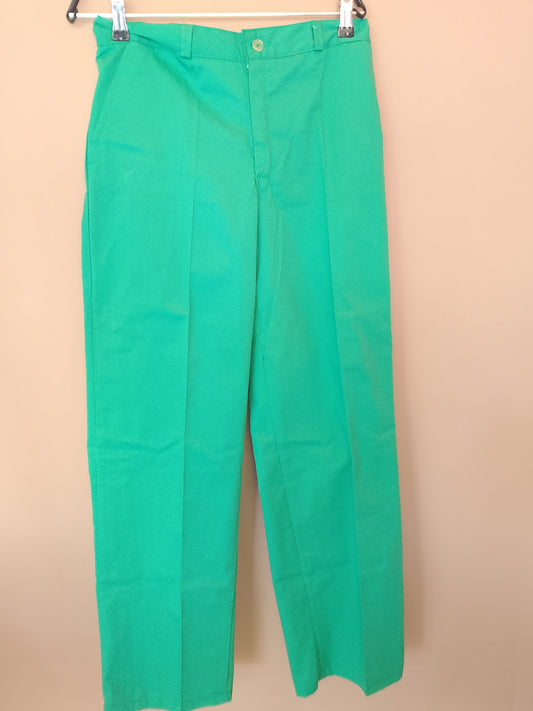 Pantaloni de lucru verde-neon, mărimea 42 - Fii vizibil și în siguranță la locul de muncă!