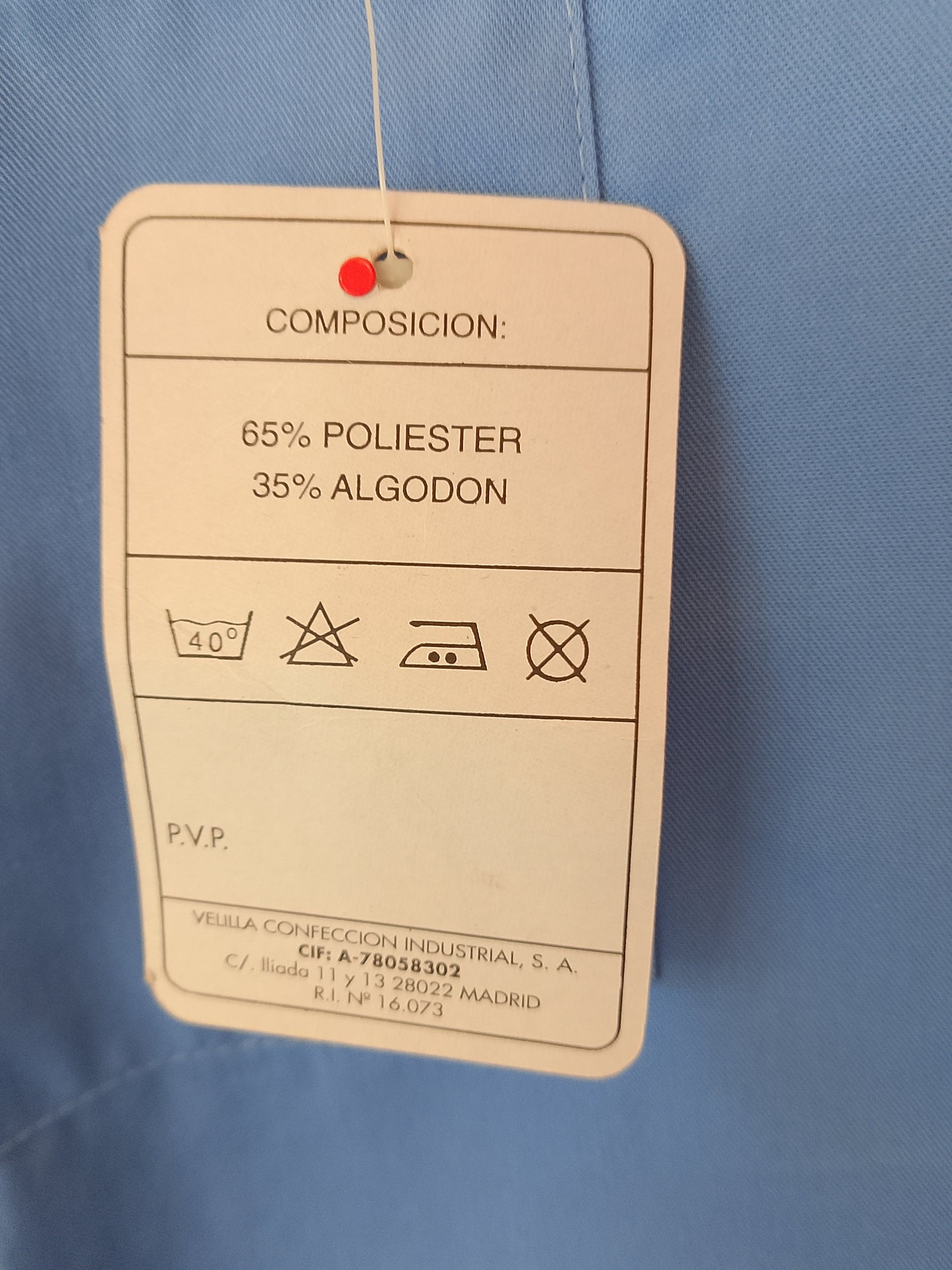 Pantaloni de uniformă medicală/de lucru, albastru deschis, Mărimea M - Confort și igienă în orice mediu de lucru!